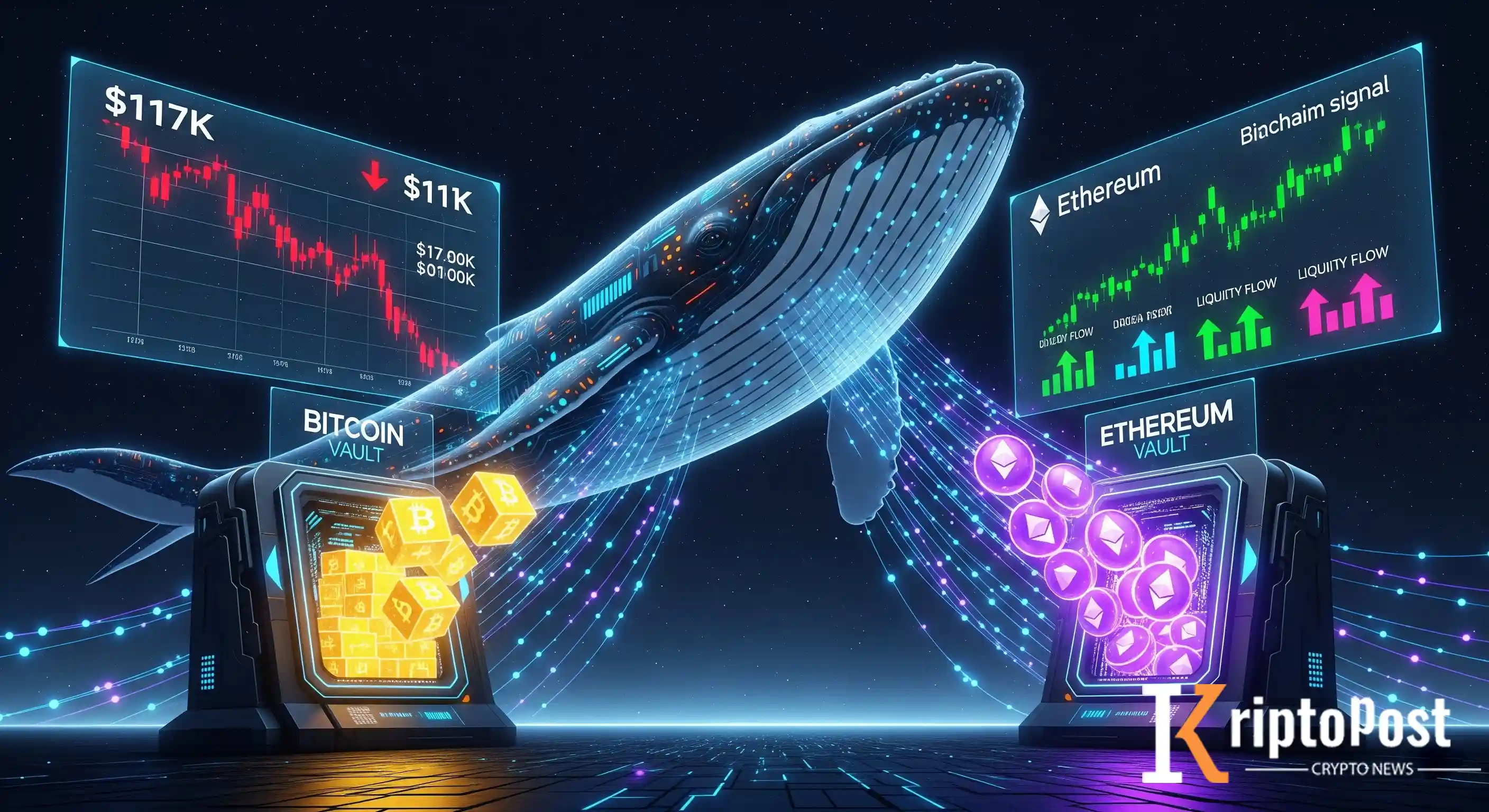 7 Yıllık Eski Balina Bitcoin Fiyatını 5 Bin Dolar Aşağı Çekti, 472 Bin ETH Biriktirdi!