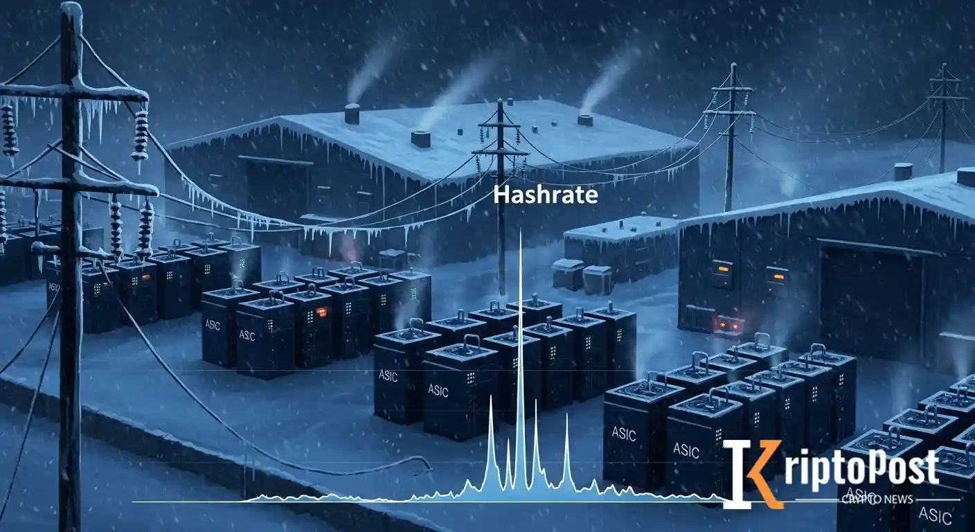 ABD Kış Fırtınası Madencileri Vurdu: Bitcoin Hashrate İki Günde Yüzde 40 Düştü