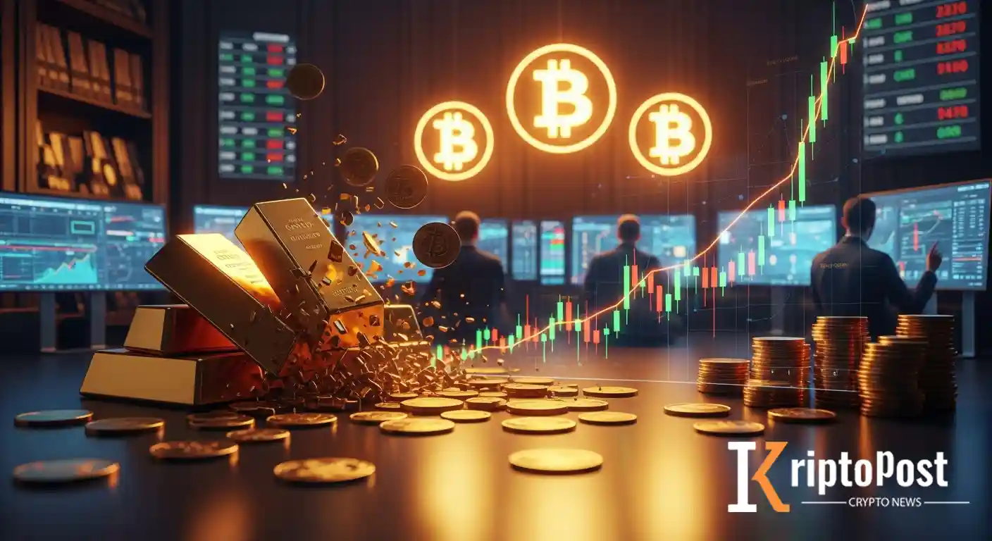 Altın Çöküşü Bitcoin’i Tetikliyor: Kripto Piyasasındaki Yükselişin Arkasındaki Nedenler