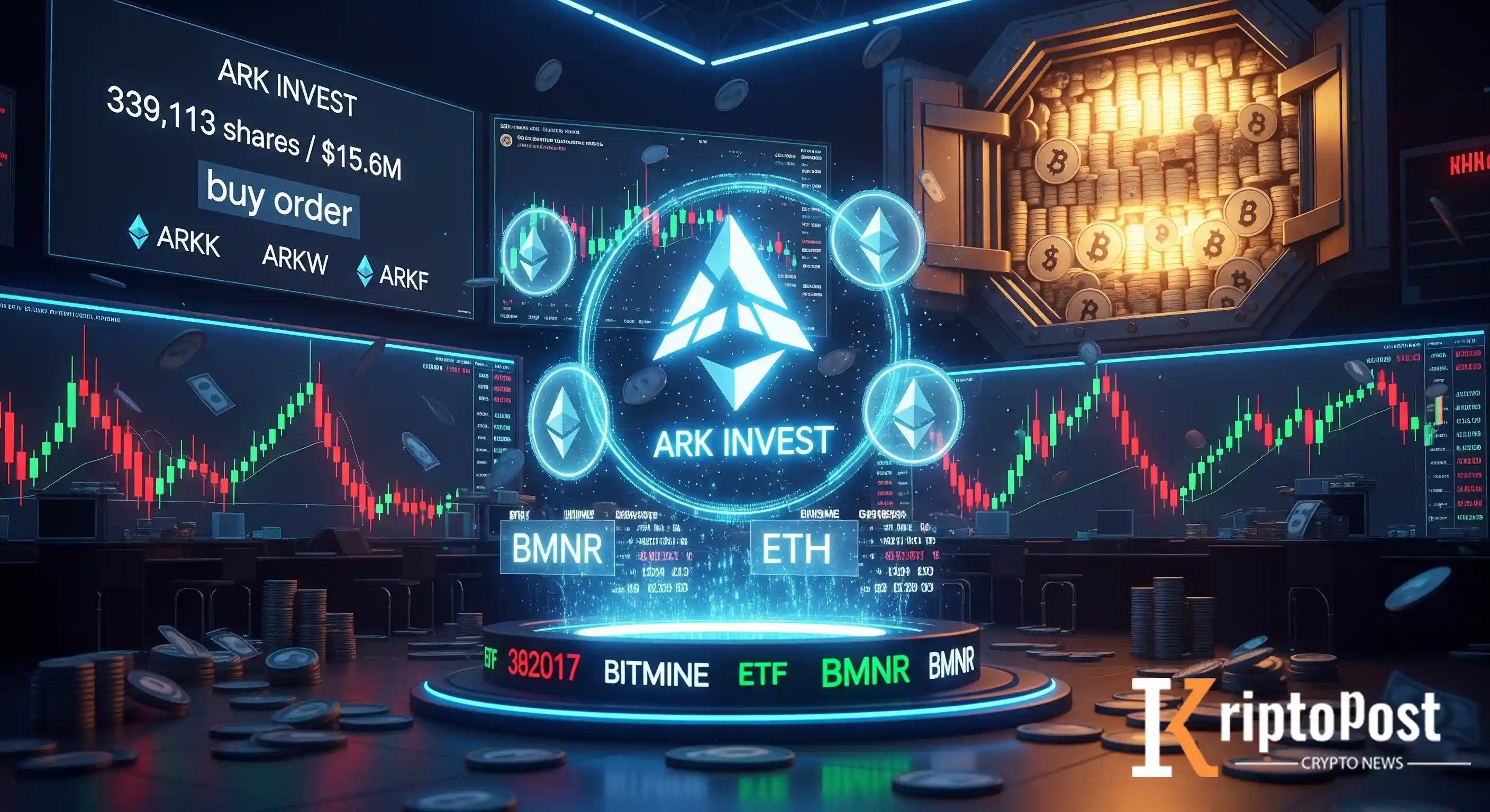 Ark Invest, BitMine'deki Ethereum Hazinesini Büyütmek İçin Hisse Topladı
