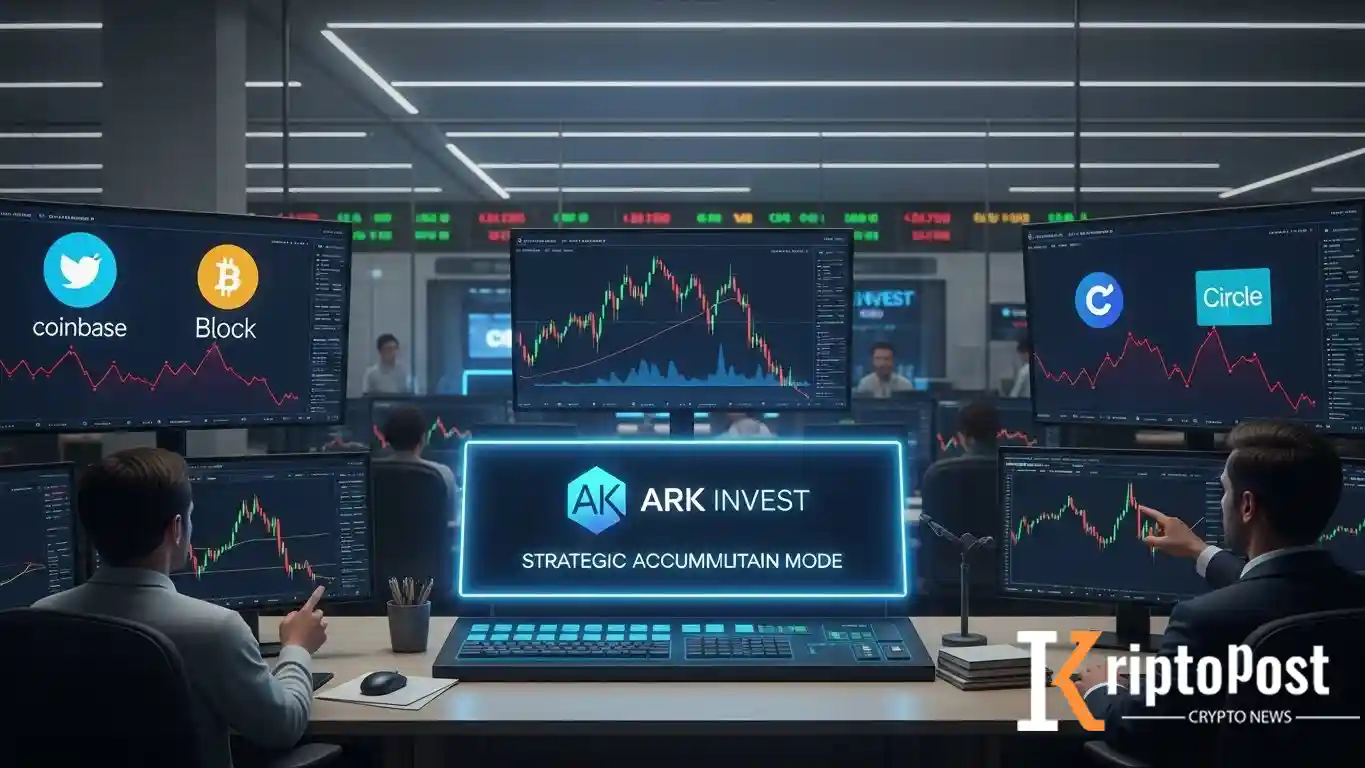 ARK Invest Kripto Bağlantılı Hisseler Düşerken Coinbase, Block ve Circle'a Yatırım Yapıyor