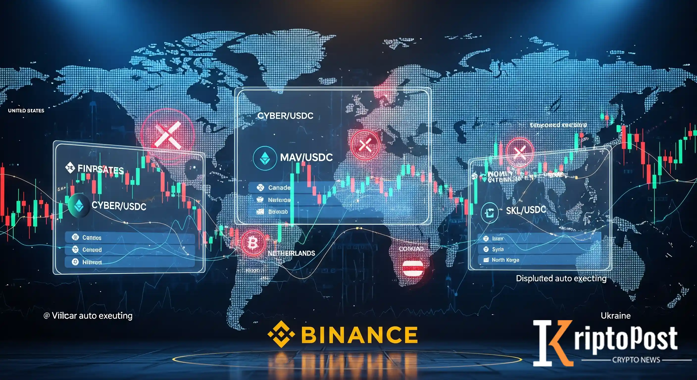 Binance, CYBER, MAV ve SKL İçin USDC İşlem Çiftlerini Listeledi