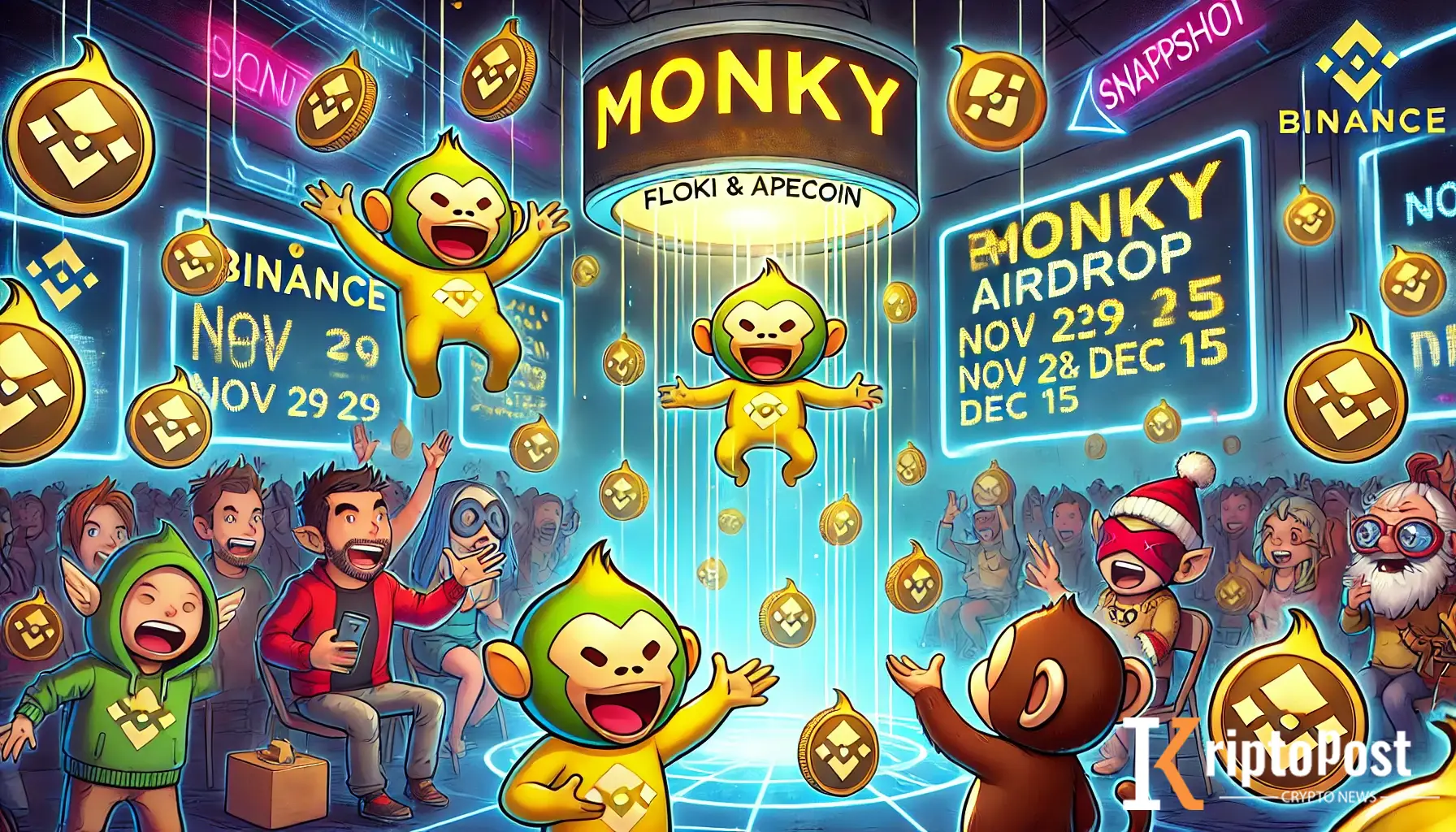 Binance'den Fırsat: Floki Ve Ape Sahiplerine Özel Monky Airdropu