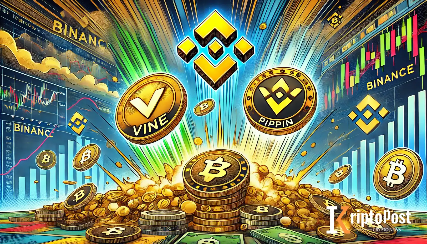 Binance İki Yeni Altcoin Vine Ve Pippin'i Vadeli İşlemlere Ekledi