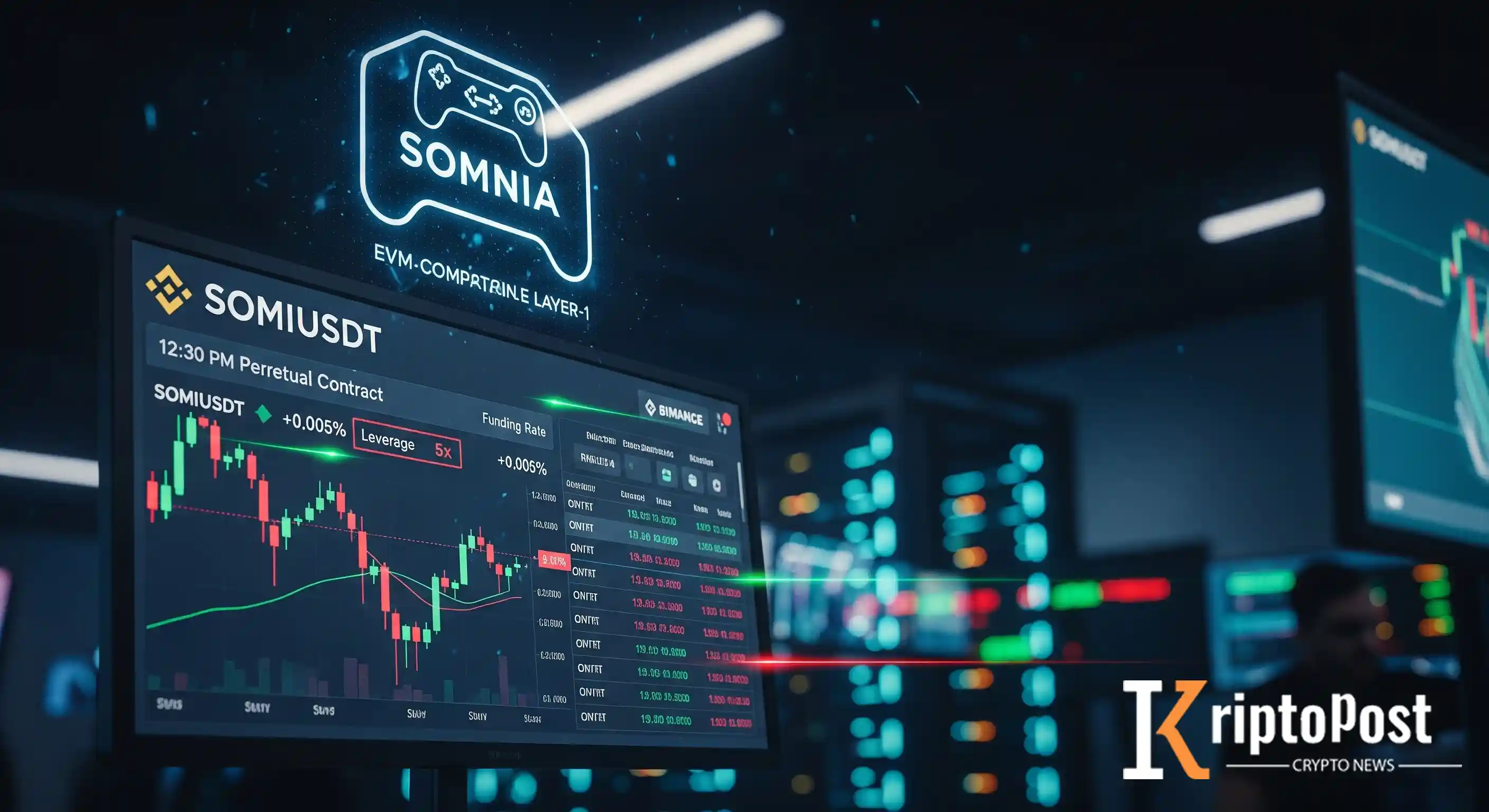 Binance Somnia (SOMI) İçin USDT Vadeli Sözleşmesini Listeledi