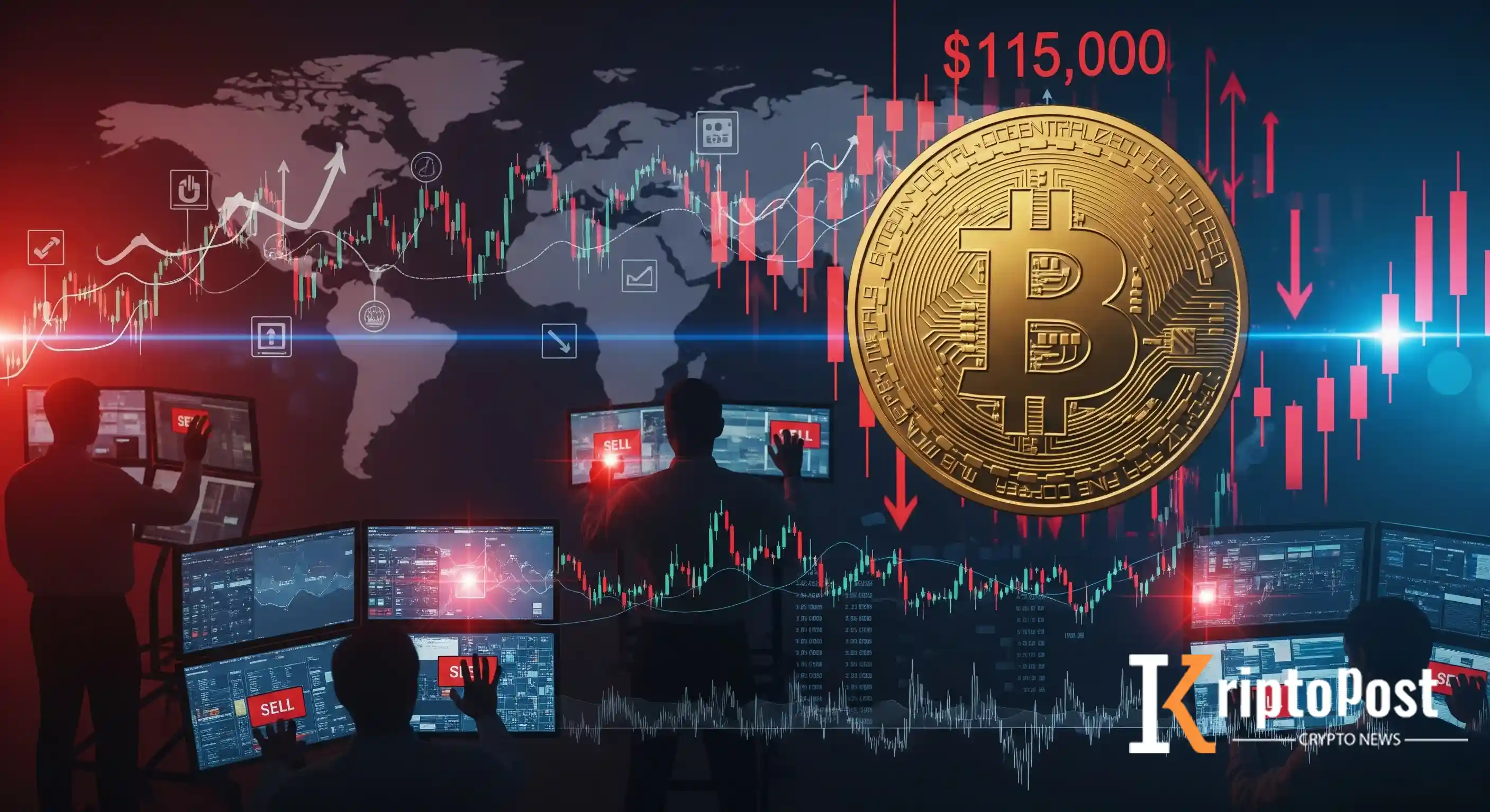 Bitcoin 115.000 Dolara Geriledi: Zayıf Makro Veriler Sonrası Kar Realizasyonu