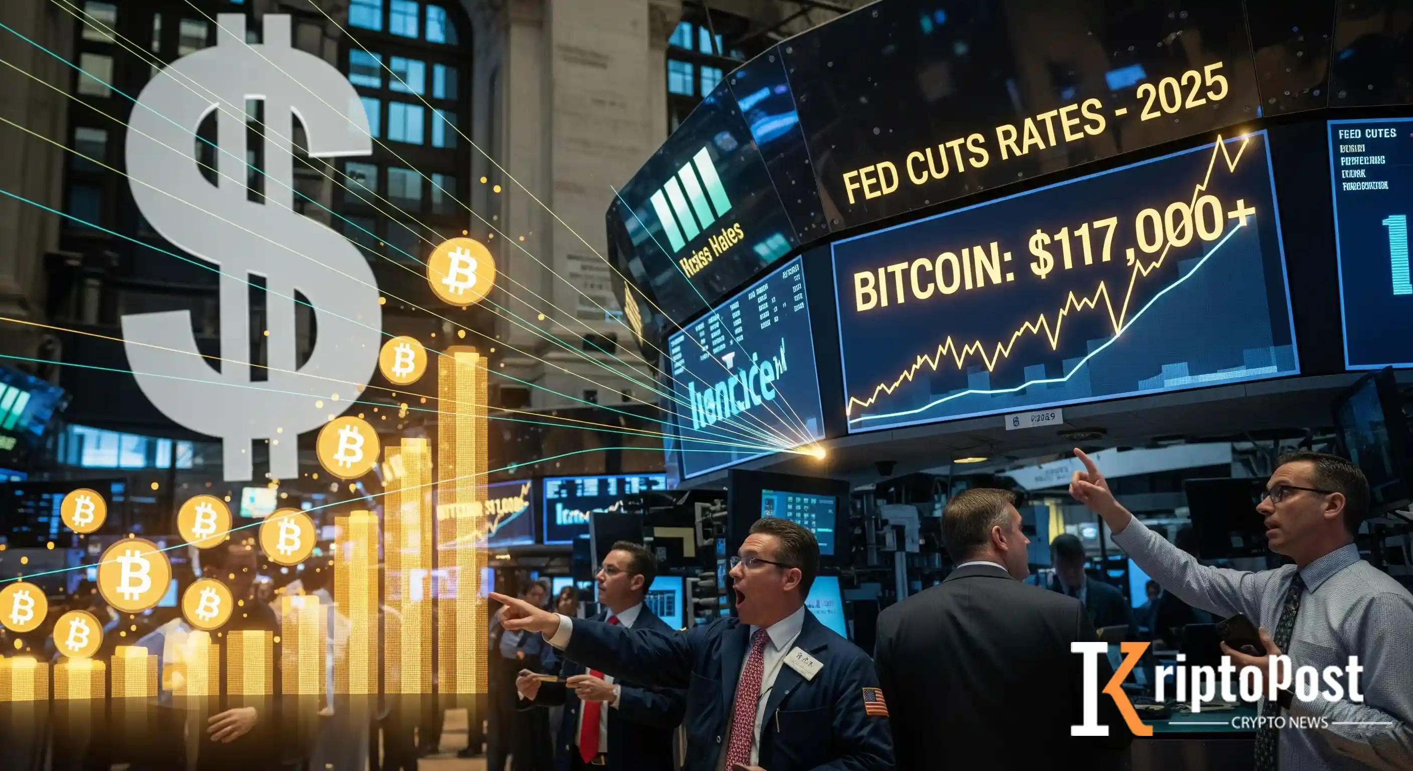 Bitcoin 117.000 Doları Aştı: 2025 Fed Faiz İndirimi Kripto Piyasasını Canlandırdı