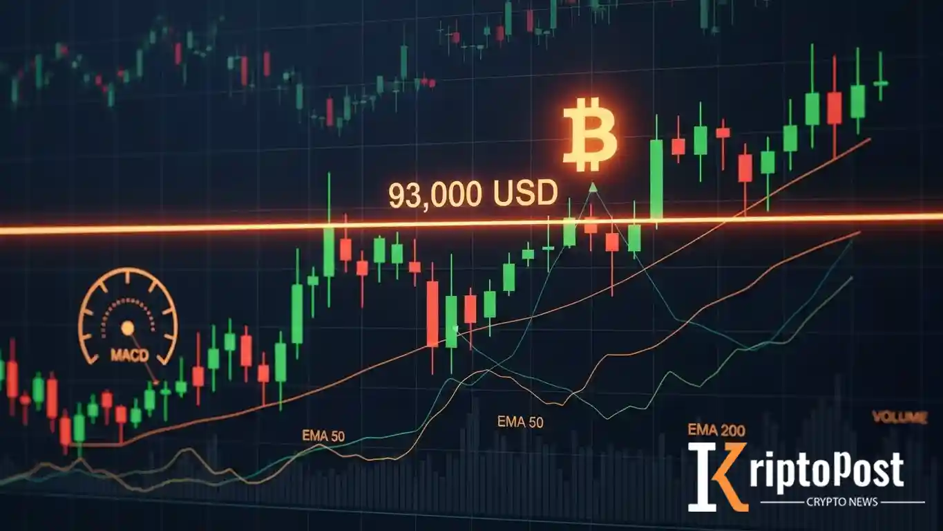 Bitcoin Boğaları 93.000 Dolar Yatay Direncinde Kritik Kırılma Testiyle Karşı Karşıya