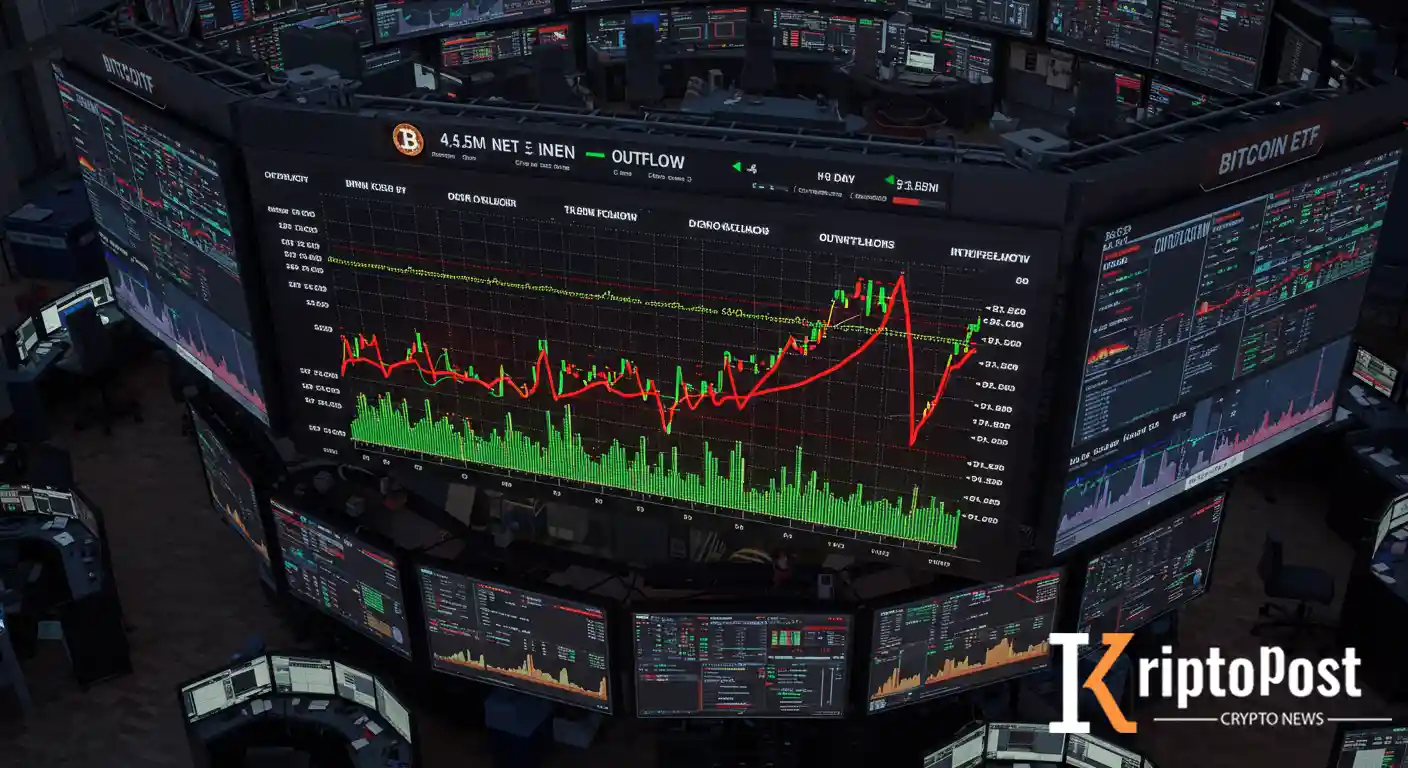 Bitcoin ETF'leri Dokuz Günlük Giriş Serisini 4,5 Milyon Dolarlık Net Çıkışla Sonlandırdı