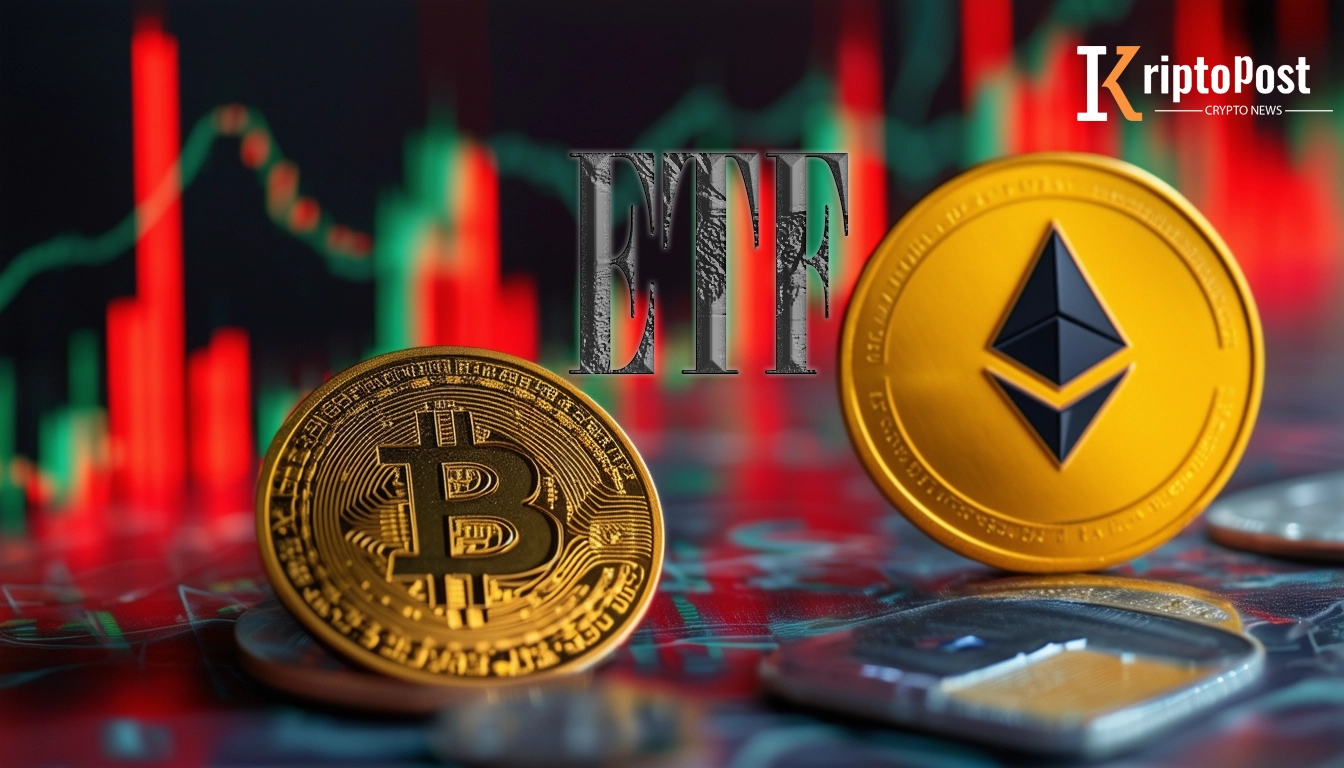 Bitcoin ve Ethereum ETF'lerinde Düşüşler Sürüyor