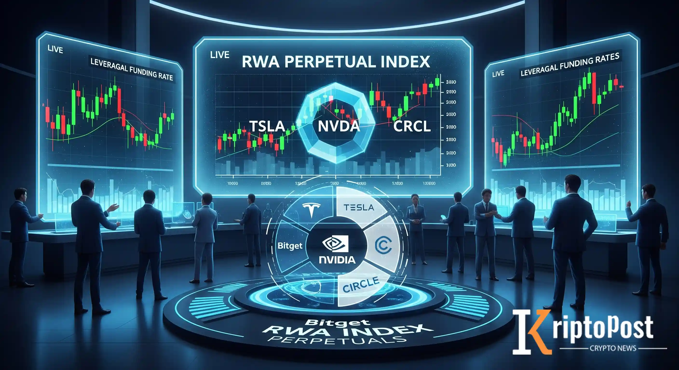Bitget, TSLA, NVDA ve CRCL İçin RWA Endeks Perpetual Sözleşmelerini Başlattı