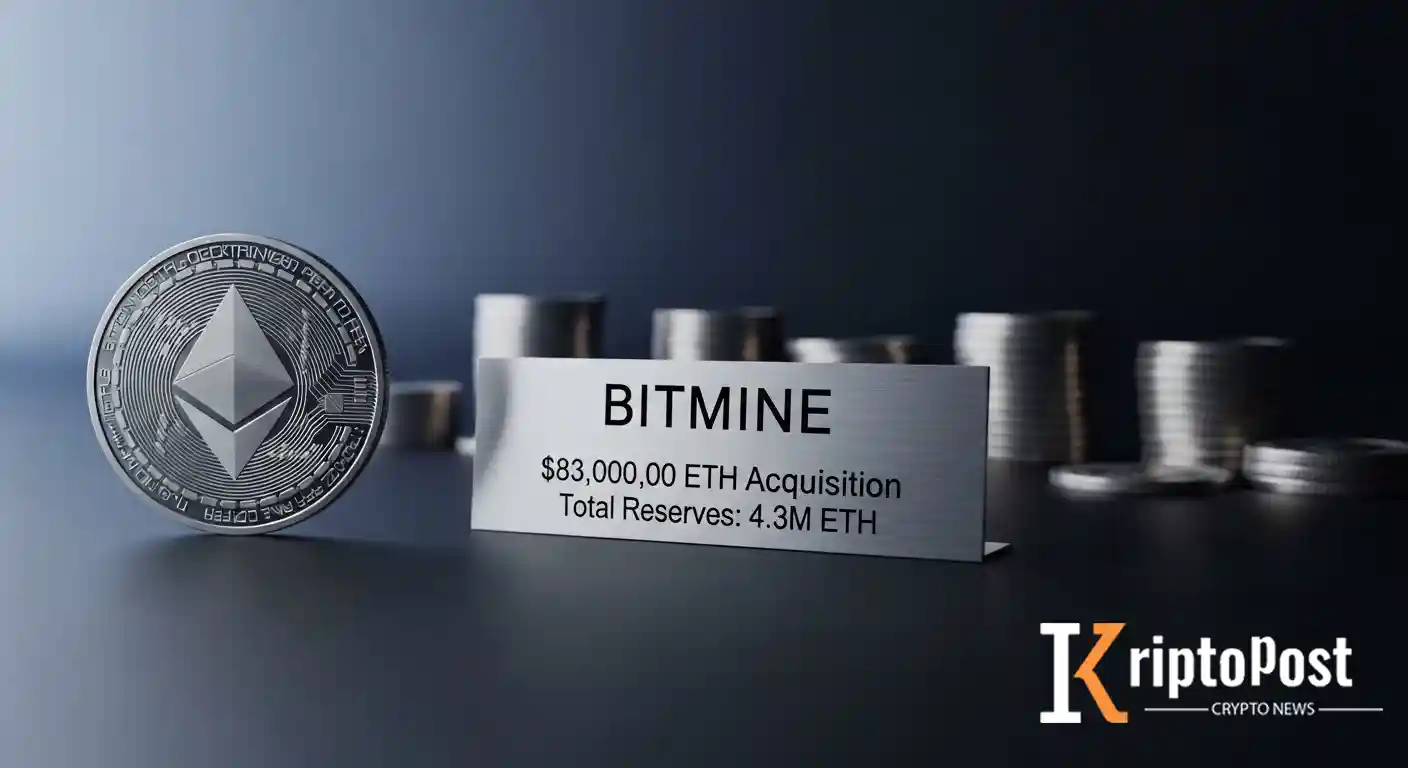 Bitmine'in ETH Varlıkları 4,3 Milyona Ulaştı: Şirket Bir Günde 83 Milyon Dolarlık Ethereum Satın Aldı