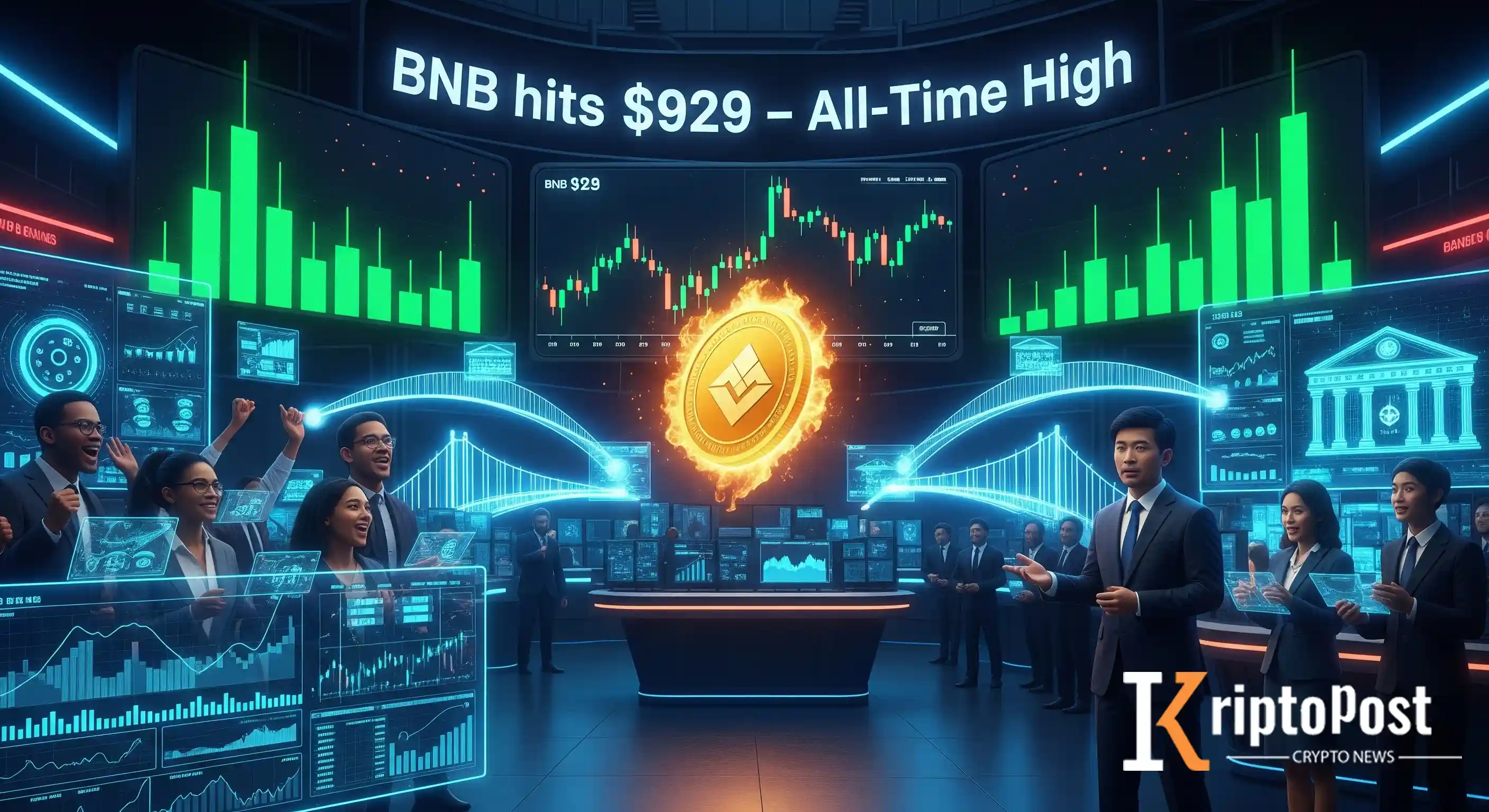 BNB 929 Doları Aşarak Tarihi Zirveye Ulaştı; CZ Bankları Binance Coin'i Benimsemeye Davet Etti