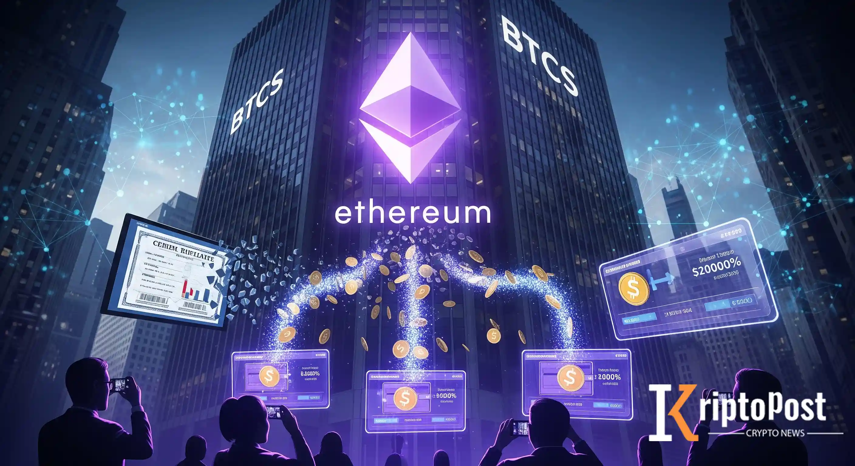 BTCS, Hissedarlara Dünya'nın İlk Ethereum Temettüsünü Dağıtacak