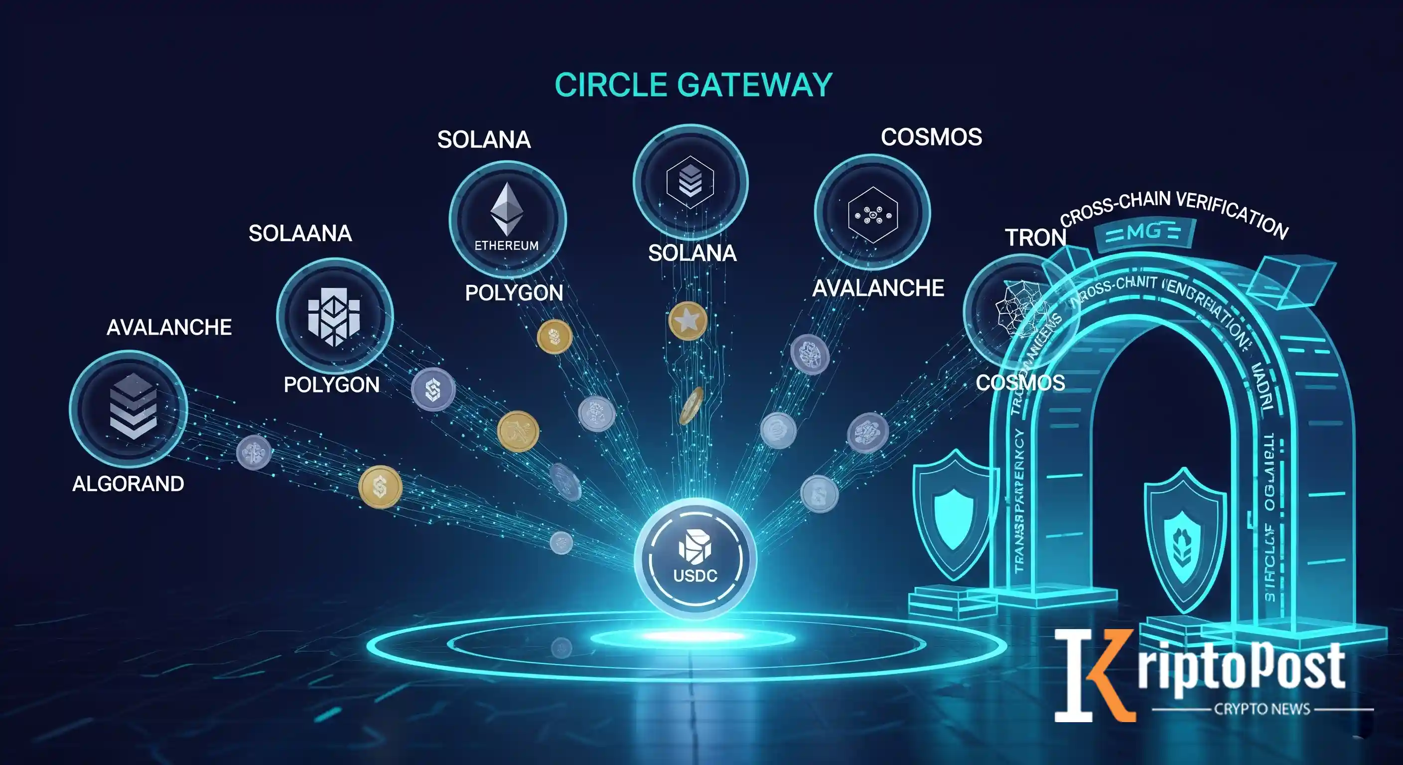 Circle Yedi Blok Zinciri Arasında USDC Transferleri İçin Ağ Geçidini Başlattı
