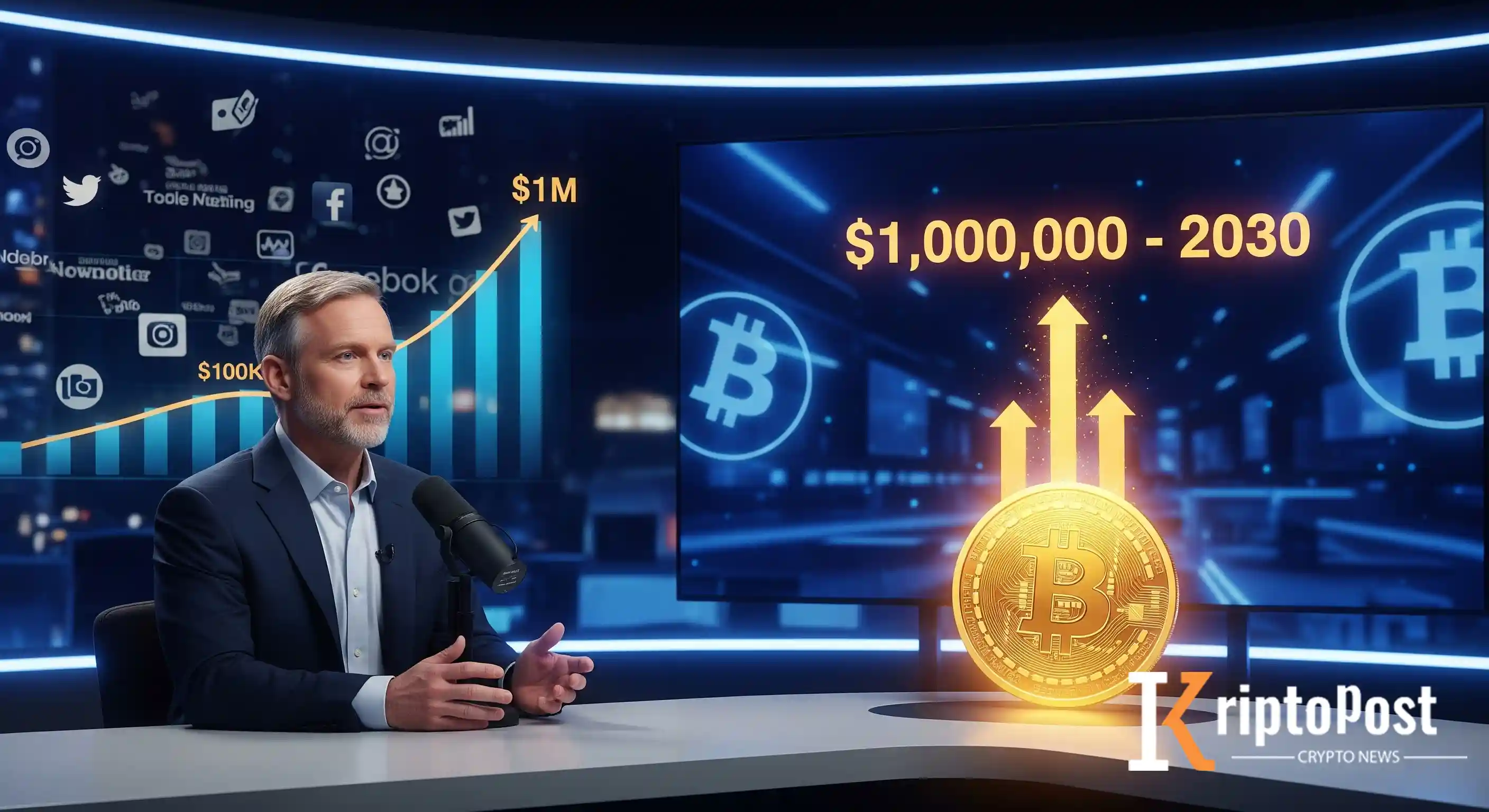 Coinbase CEO’su Brian Armstrong’tan Bitcoin İçin 2030’a 1 Milyon Dolar Hedefi
