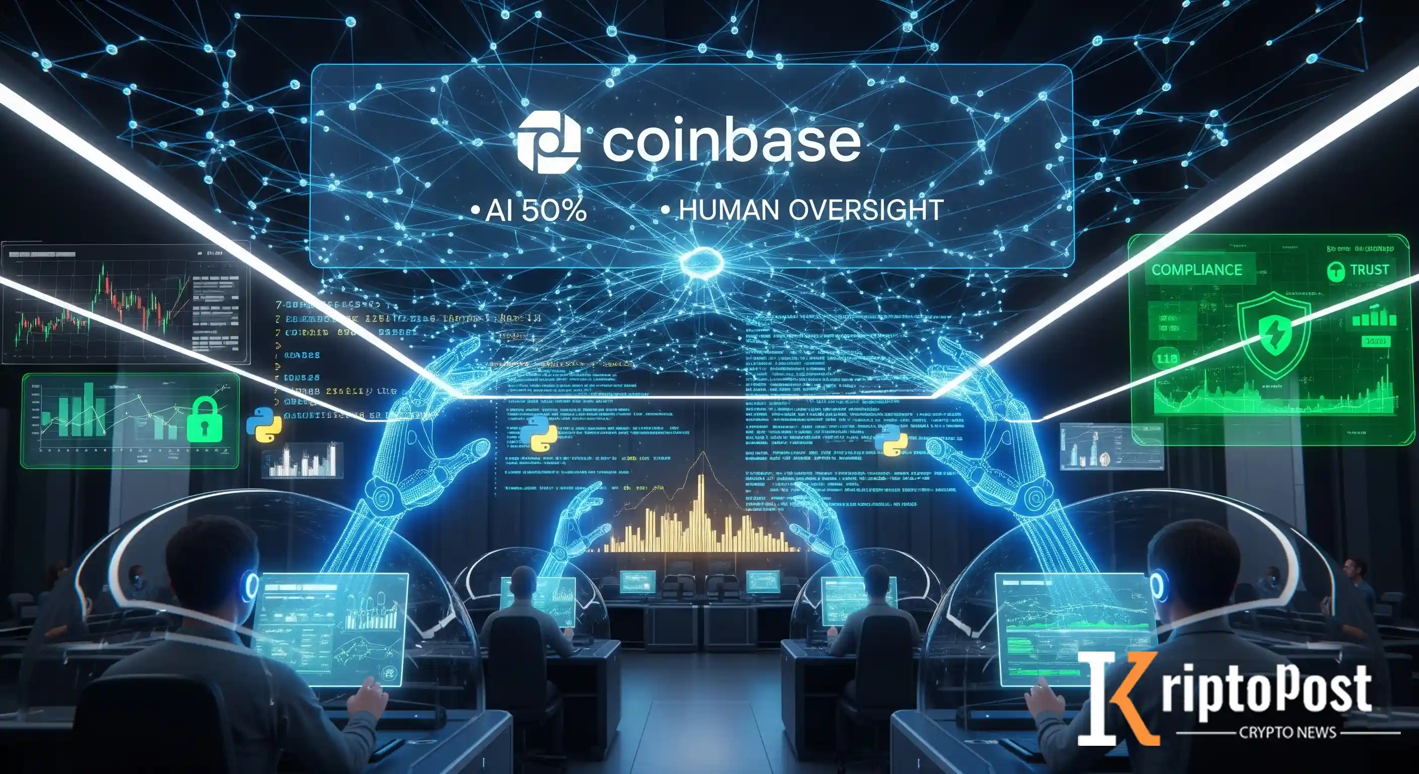 Coinbase CEO'su Platform İçeriğinin Yüzde 50'sinin Yapay Zeka Tarafından Üretilmesini Hedefliyor
