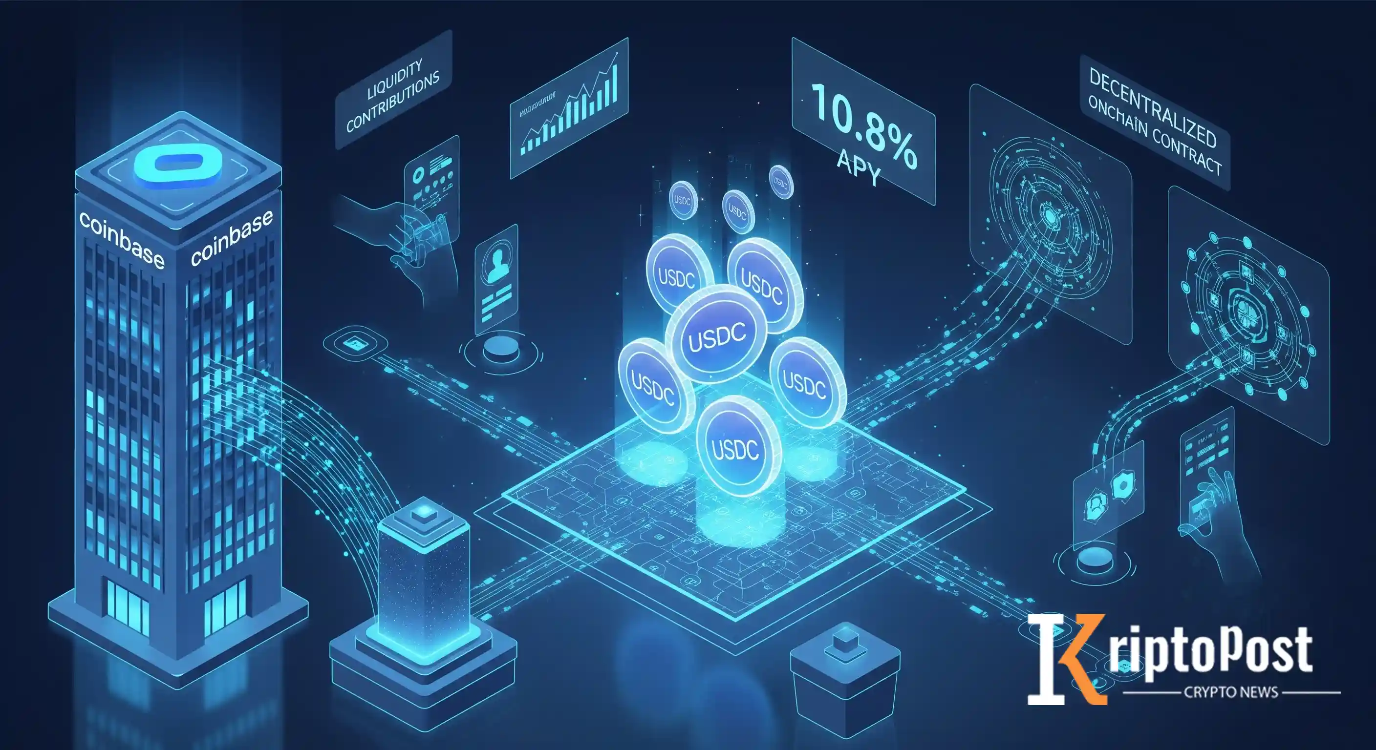 Coinbase Onchain USDC Borç Vermeye %10,8'e Kadar APY İle Başladı