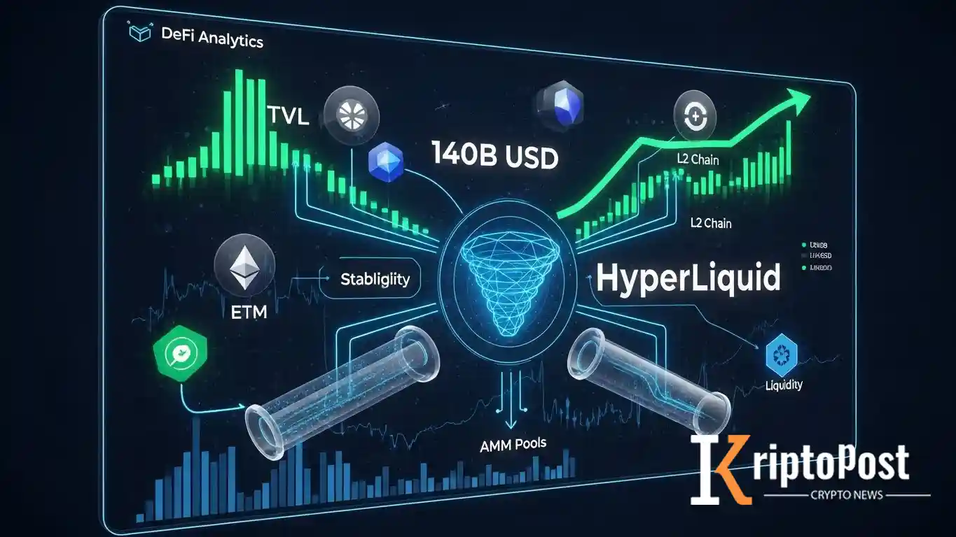 DeFi TVL 140 Milyar Dolara Doğru Yükseliyor: Hyperliquid Ve Rakipleri Öne Çıkıyor