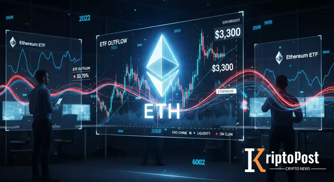 Ethereum ETF Çıkışları Derinleşiyor: ETH 3.300 Dolar Civarında Mücadele Ediyor