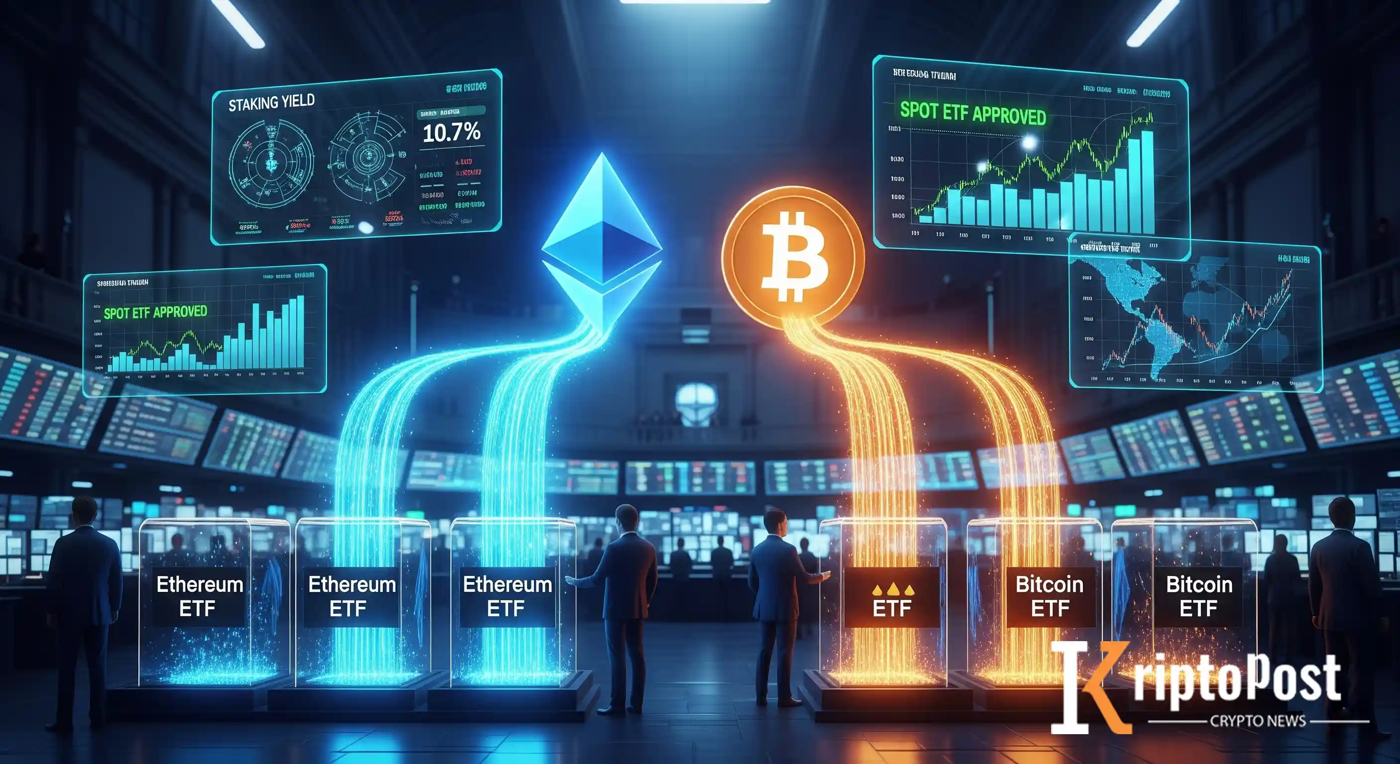 Ethereum ETF Girişleri Bir Hafta Boyunca Bitcoin'i Geçti