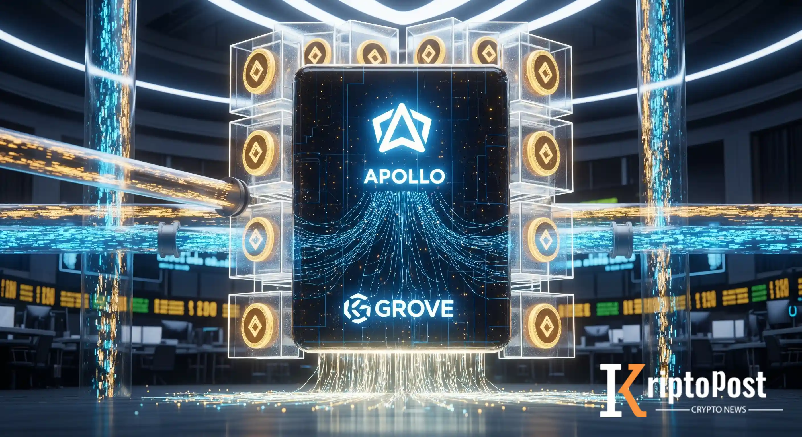 Grove, Plume'deki Apollo Tokenleştirilmiş Kredi Fonuna 50 Milyon Dolar Taahhüt Etti