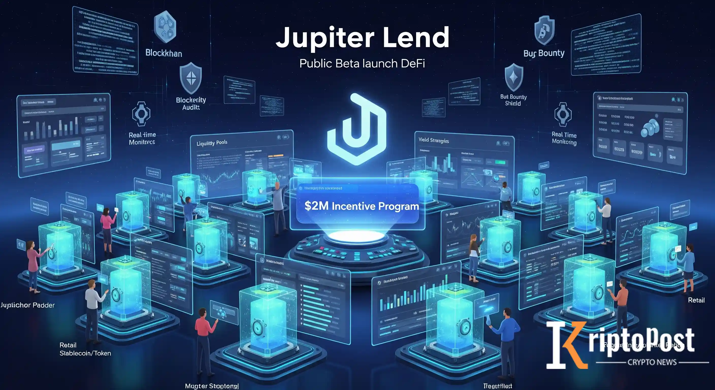 Jupiter Lend Halka Açık Beta Sürümünü 40+ Kasa Ve 2 Milyon Dolar Teşvikle Başlattı
