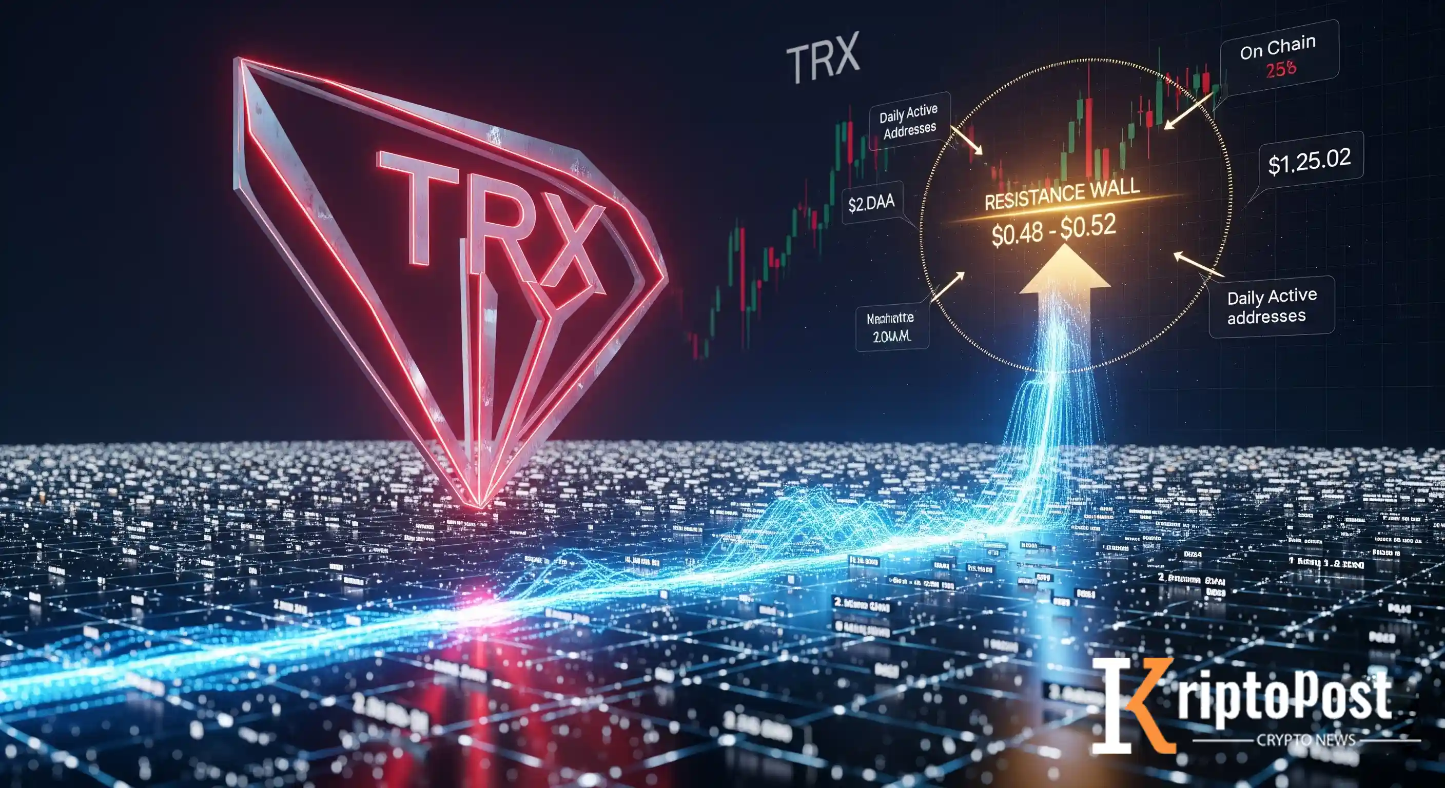 Justin Sun Liderliğindeki TRON’da TRX Direnci Kırılırsa 0,48–0,52 Dolar Hedefi Öne Çıkıyor
