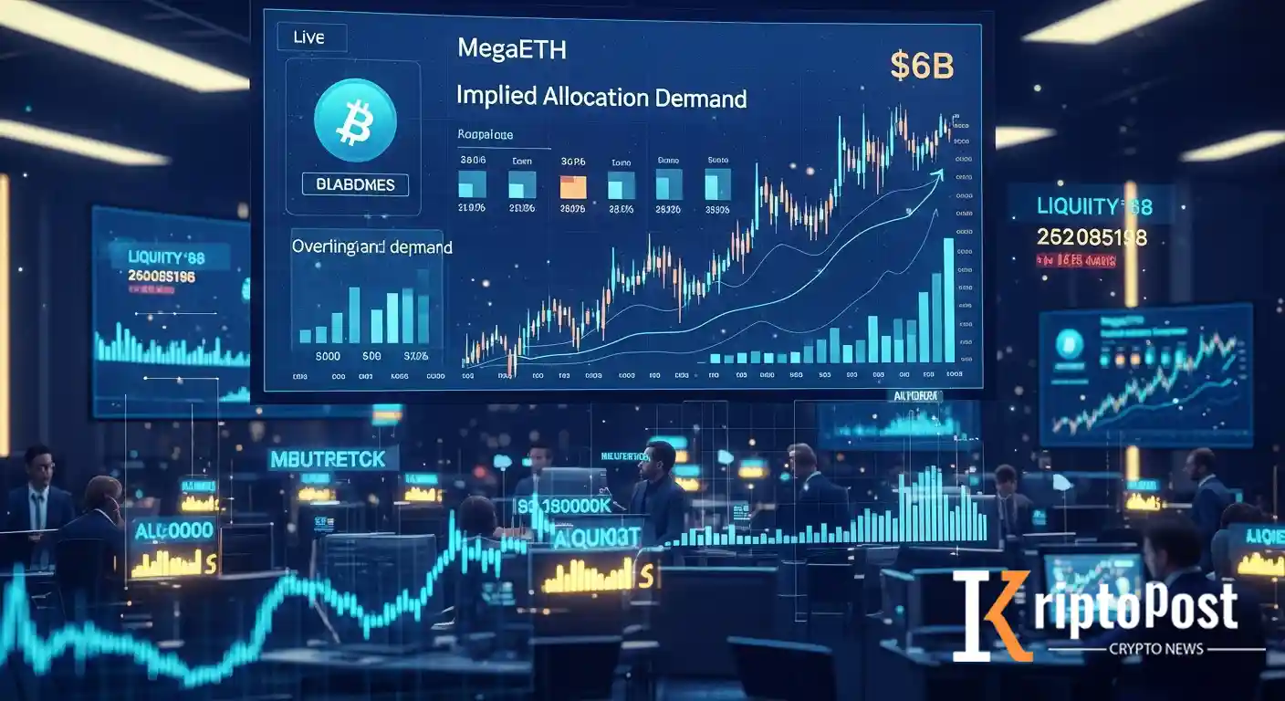 MegaETH Açık Artırmasında Talep 6 Katına Çıktı, İmplied Değerleme 6 Milyar Dolara Yaklaşıyor