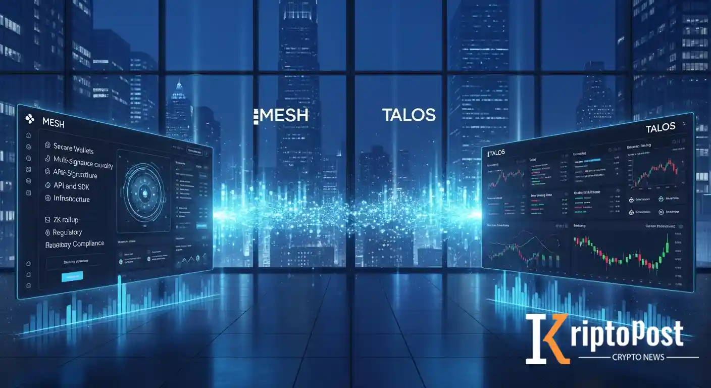 Mesh 75 Milyon Dolar Yatırım Aldı, Talos 45 Milyon Dolar Ile Kurumsal Kripto Altyapısını Güçlendiriyor