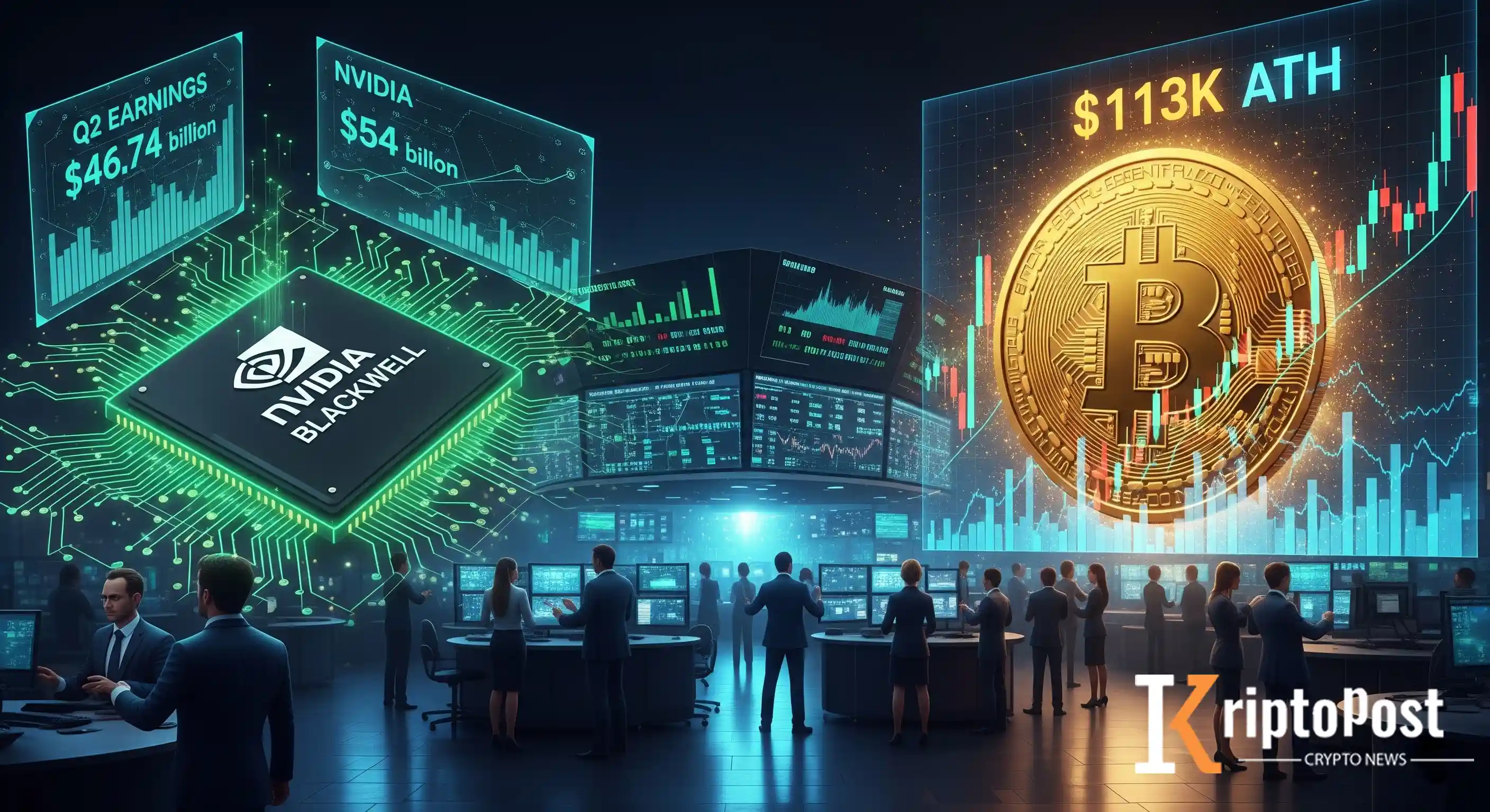 NVIDIA'nın Rekor Geliri Bitcoin'de Sıçrama Yarattı: Fiyat 113 Bin Dolara Ulaştı