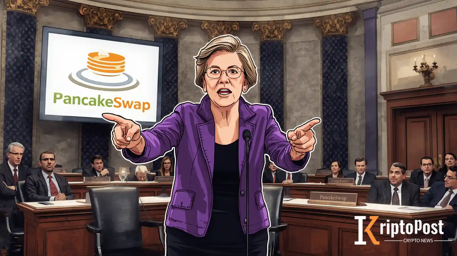 PancakeSwap'a Washington Baskısı: Warren DOJ'u DeFi Riskleri İçin Zorluyor