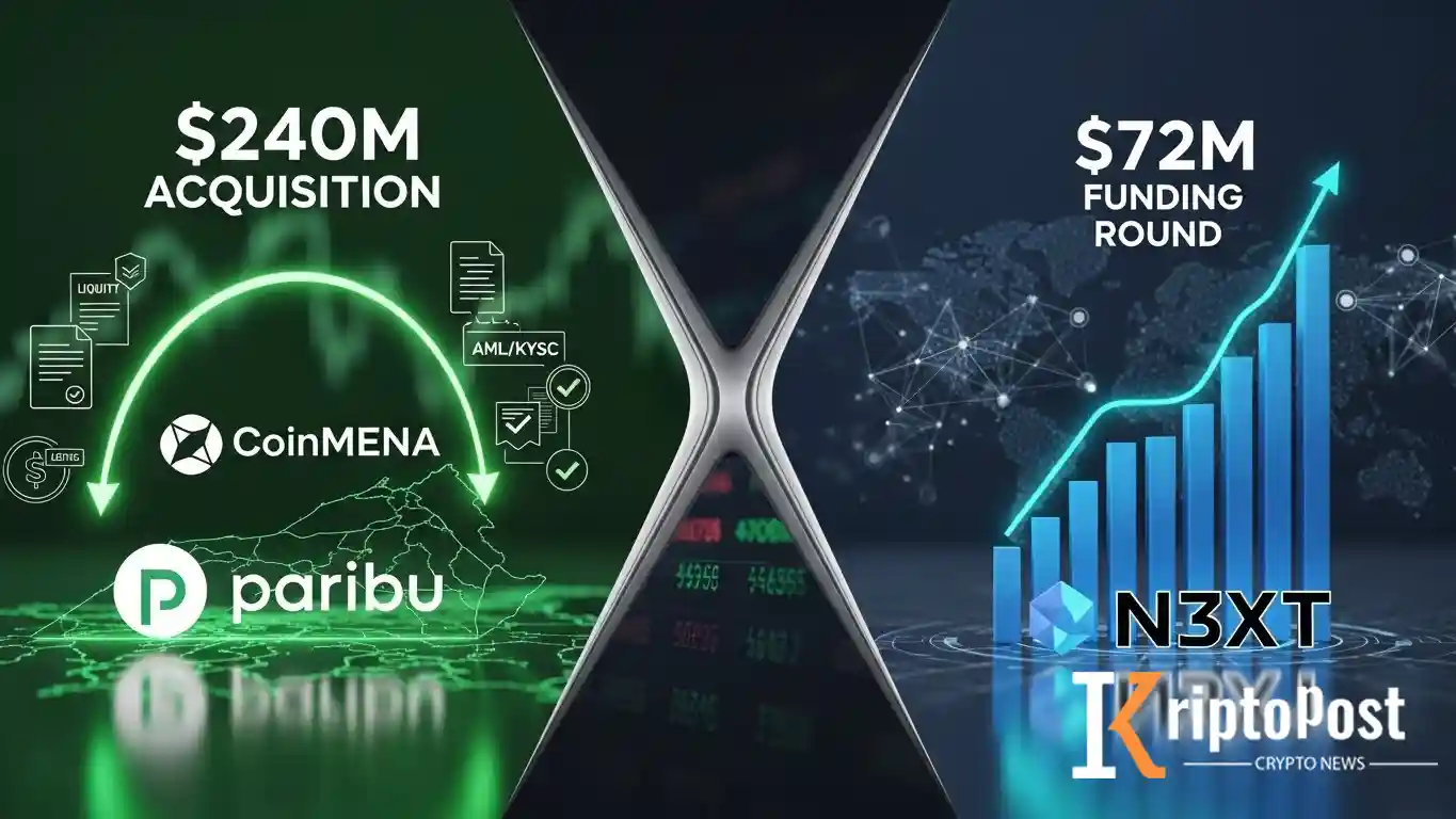 Paribu CoinMENA'yı 240 Milyon Dolara Satın Aldı; N3XT 72 Milyon Dolar Fon Topladı