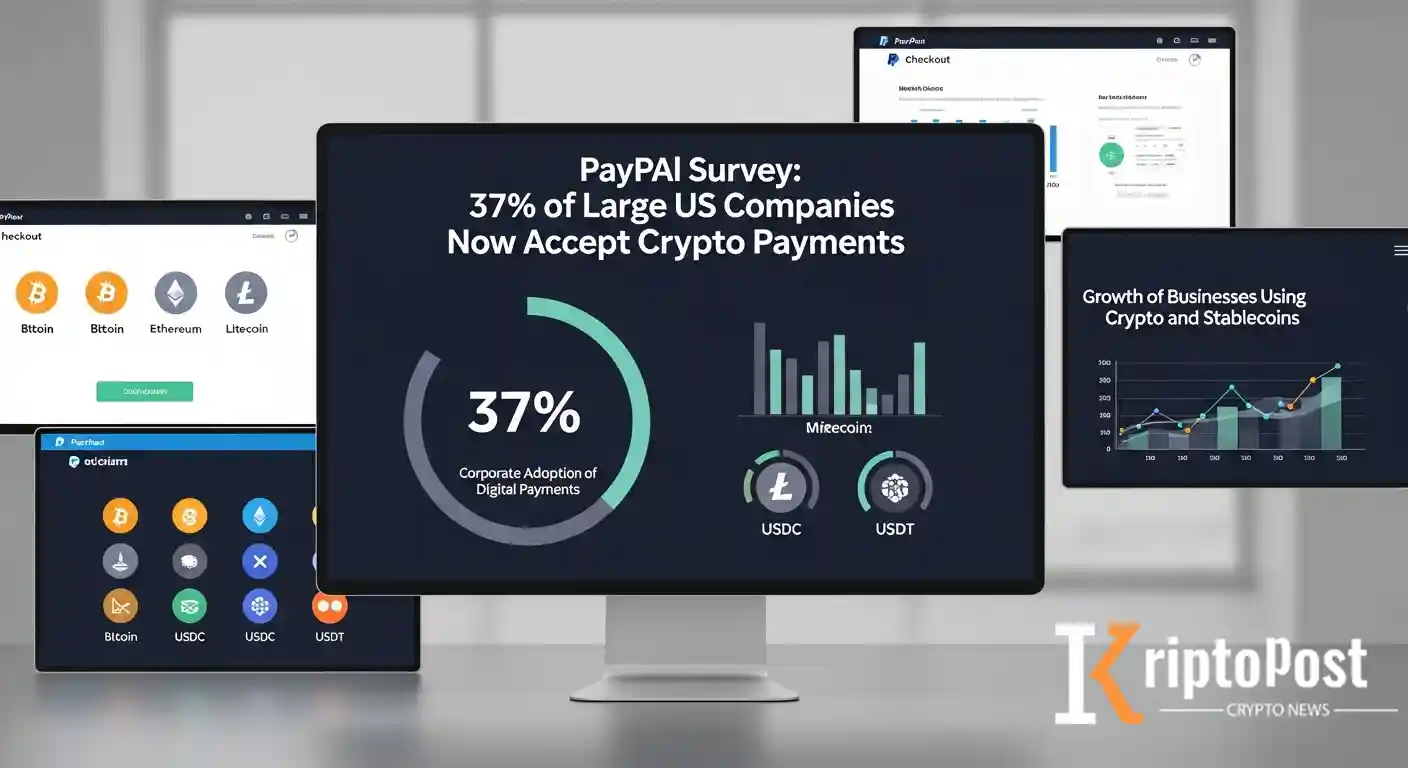 PayPal Anketi: Büyük ABD Şirketlerinde Kripto Ödeme Benimsemesi %37'ye Ulaştı