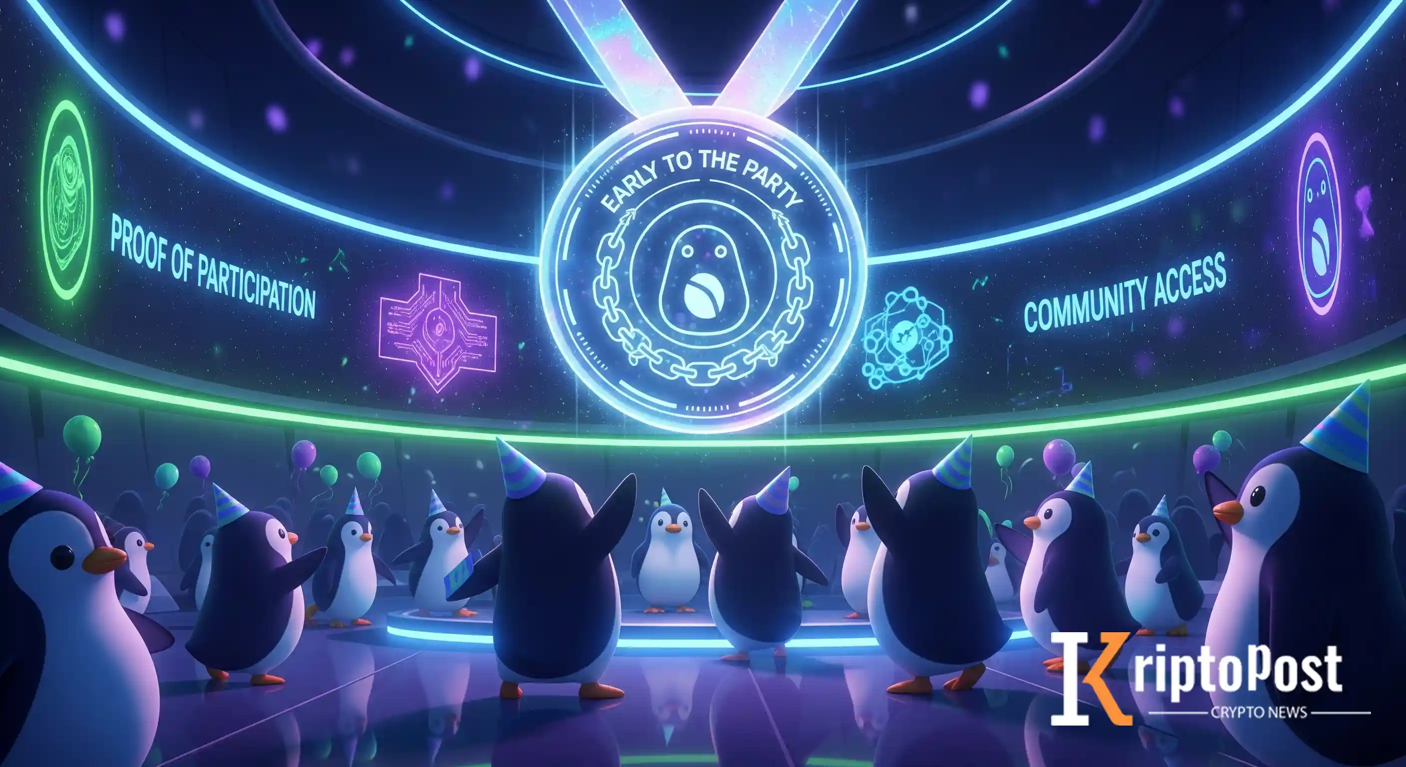 Pudgy Penguins, 'Early to the Party' Soulbound Token'ı Pudgy Party Öncesi Duyurdu