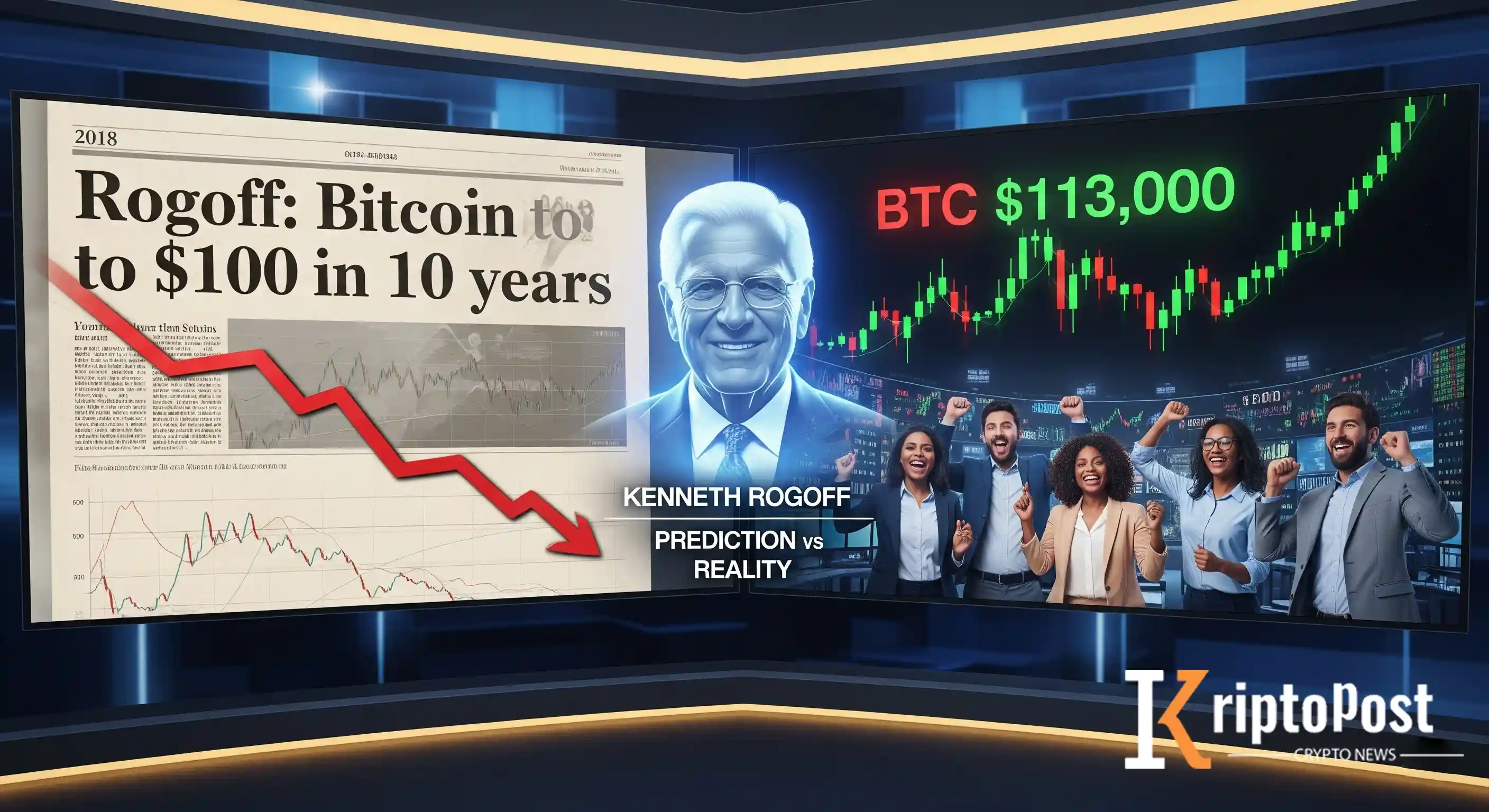 Rogoff'un Bitcoin Tahmini Tutmadı: 100 Dolar Öngörüsü Yanlış Çıktı