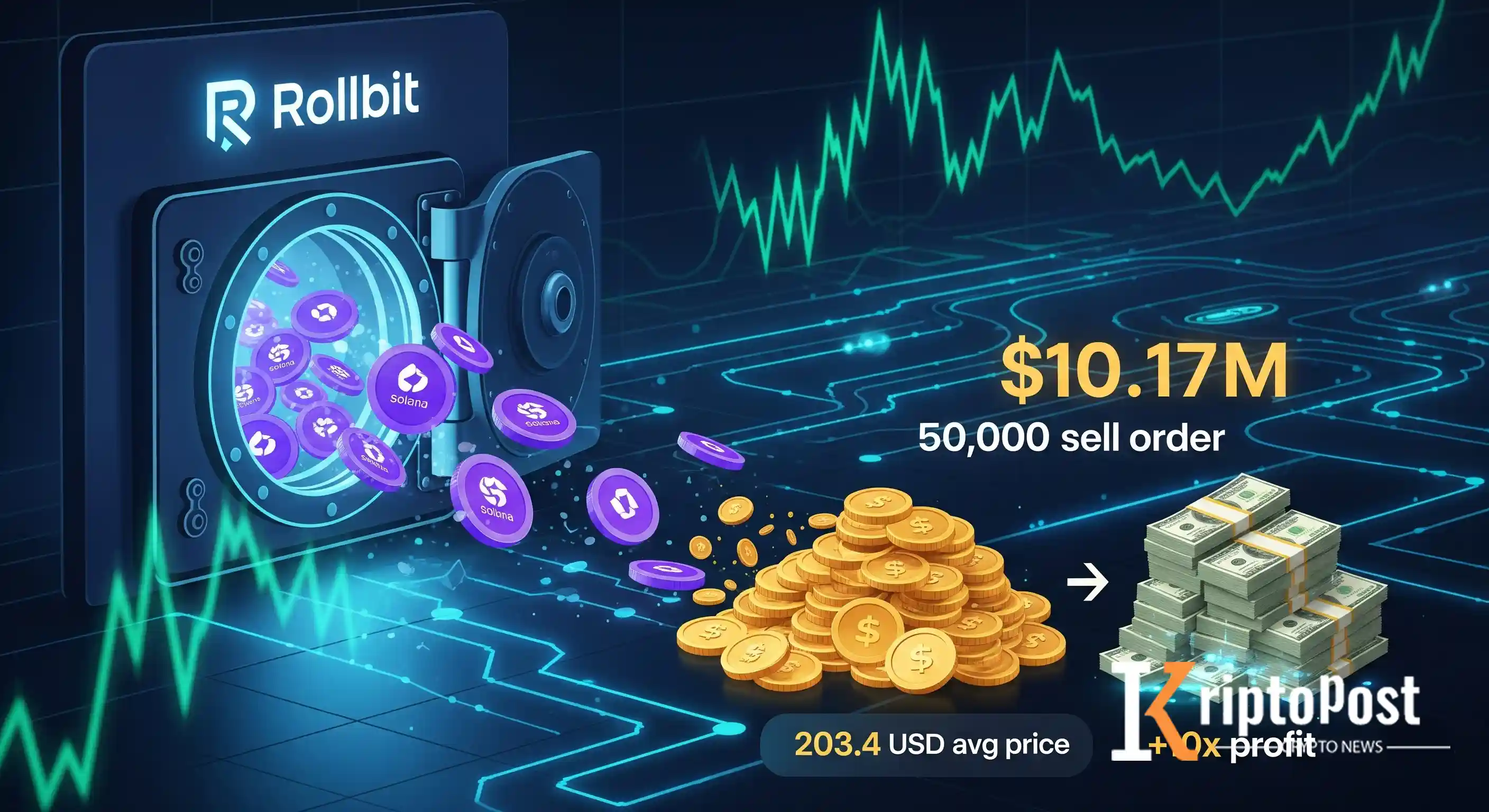 Rollbit Hazine Cüzdanı 2 Yıl Sonra Hareket Edip 50.000 SOL Sattı