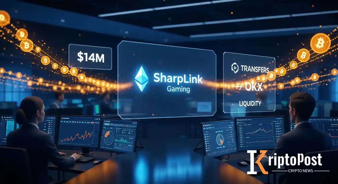 SharpLink Gaming Kazanç Çağrısı Öncesi 14 Milyon Dolardan Fazla ETH'yi OKX'e Aktardı