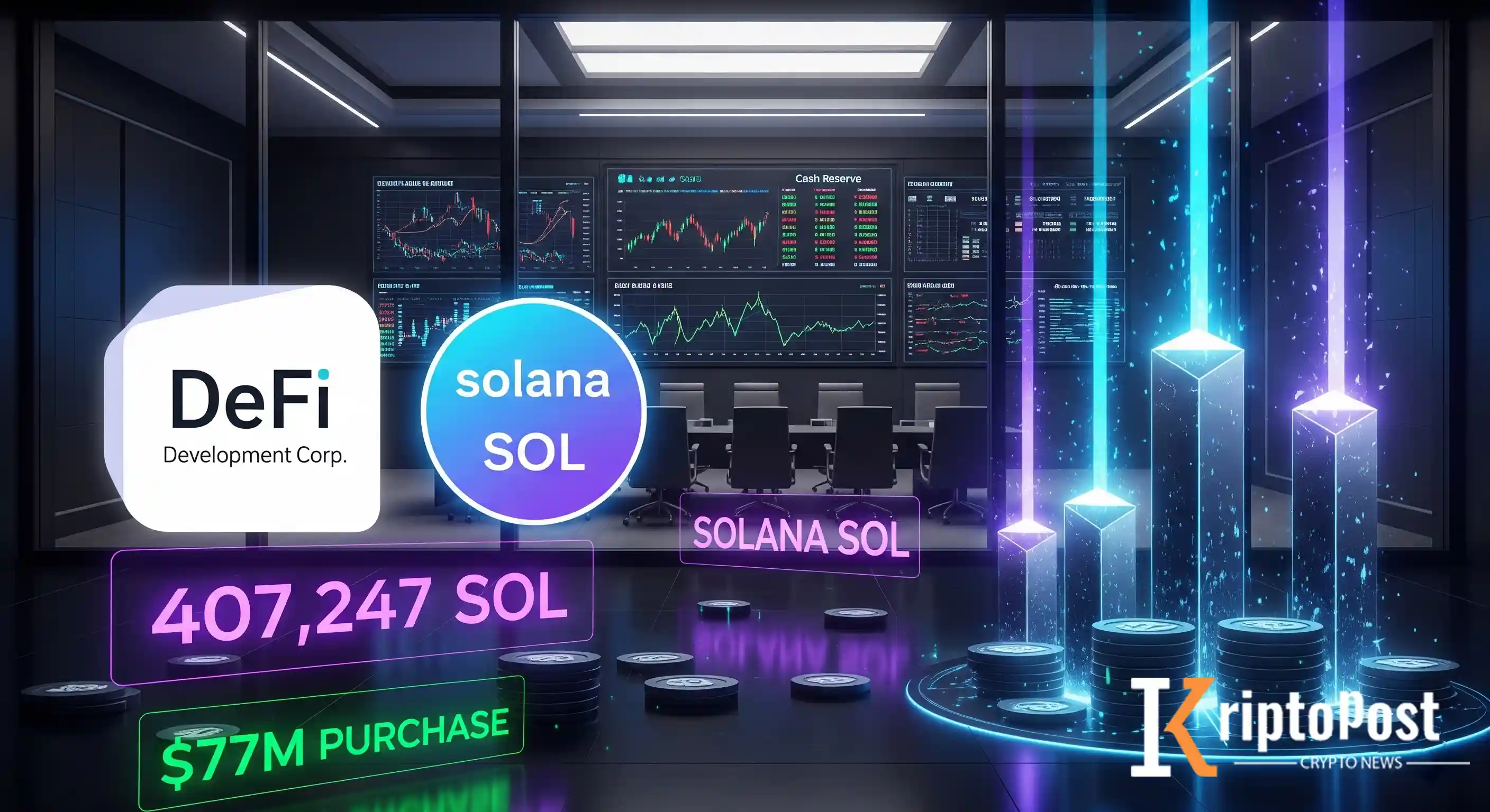Solana Bitcoin ve Ethereum'a Karşı Dayanırken Dev Firmadan 77 Milyon Dolarlık SOL Alımı