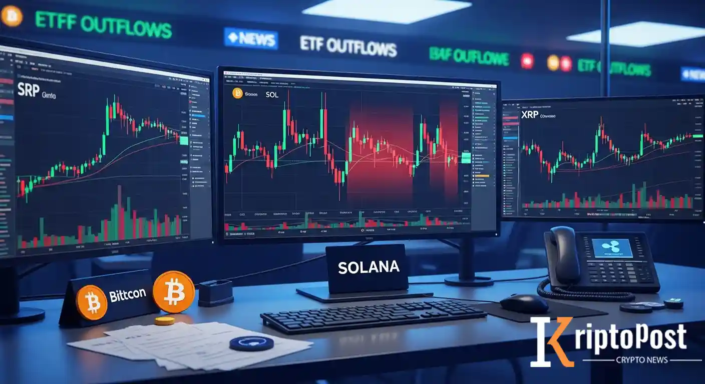Solana ve XRP ETF'leri Para Girişini Sürdürürken Bitcoin ETF'leri 492 Milyon Dolar Kaybetti