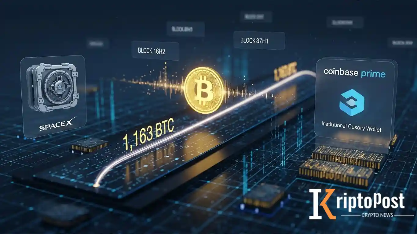 SpaceX 1.163 Bitcoin'i Coinbase Prime İlişkili Cüzdana Taşıdı