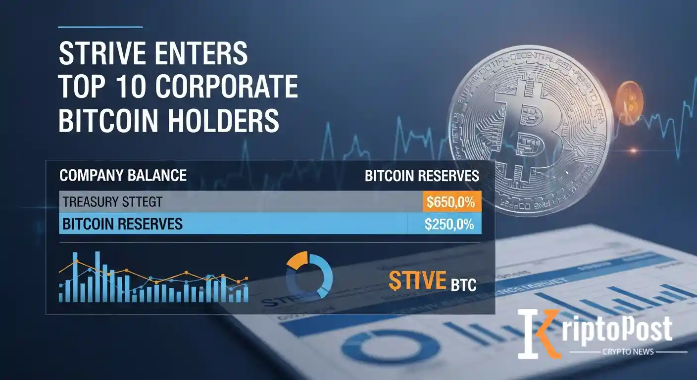 Strive Son BTC Alımı Ve Borç Azaltmasıyla Kurumsal Bitcoinde İlk 10'a Girdi