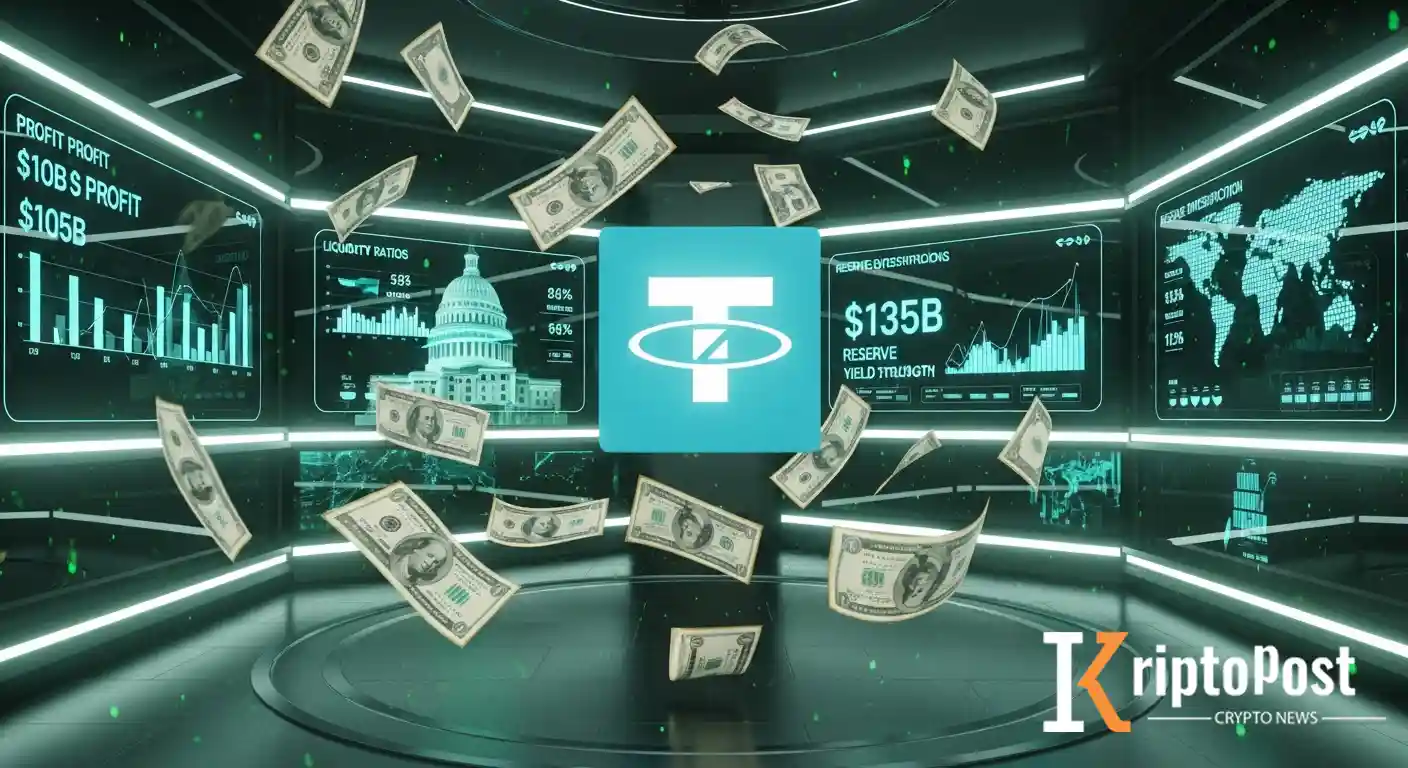 Tether 135 Milyar Dolarlık Hazine Varlıklarıyla 10 Milyar Dolar Kâr Eşiğini Aştı