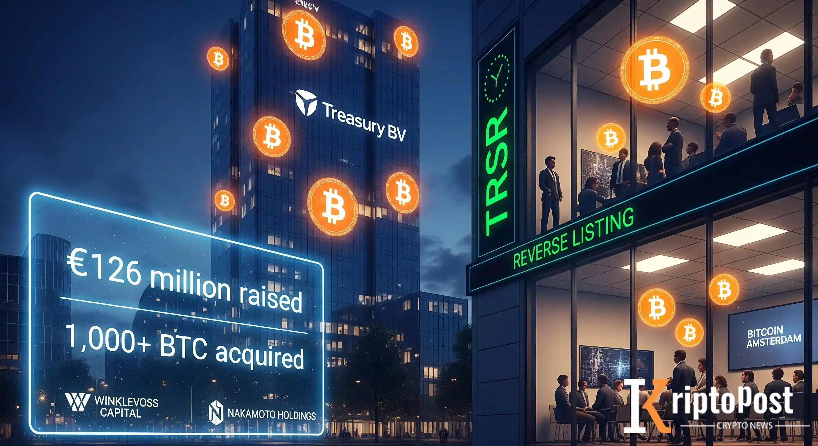 Treasury BV, 126 Milyon € Fonla Avrupa'nın En Büyük Halka Açık Bitcoin Hazinesini Kuruyor