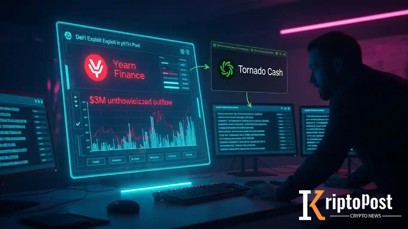 Yearn Finance’e yETH Açığıyla 3 Milyon Dolarlık Varlık Tornado Cash’e Gönderildi